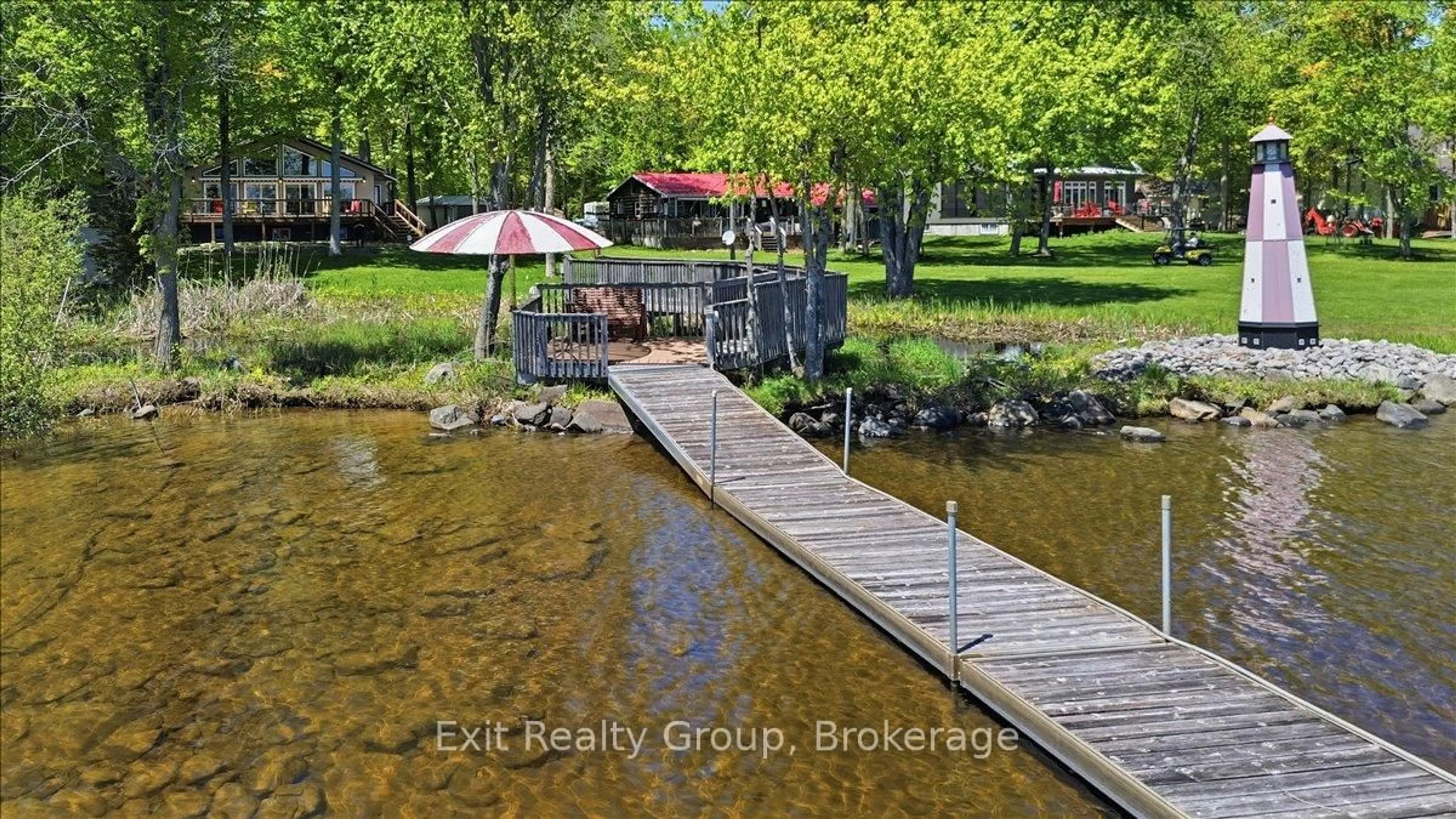 A pic from outside/outdoor area/front of a property/back of a property/a pic from drone, water/lake/river/ocean view for 919 Cook Rd, Limoges Ontario K0K 2M0