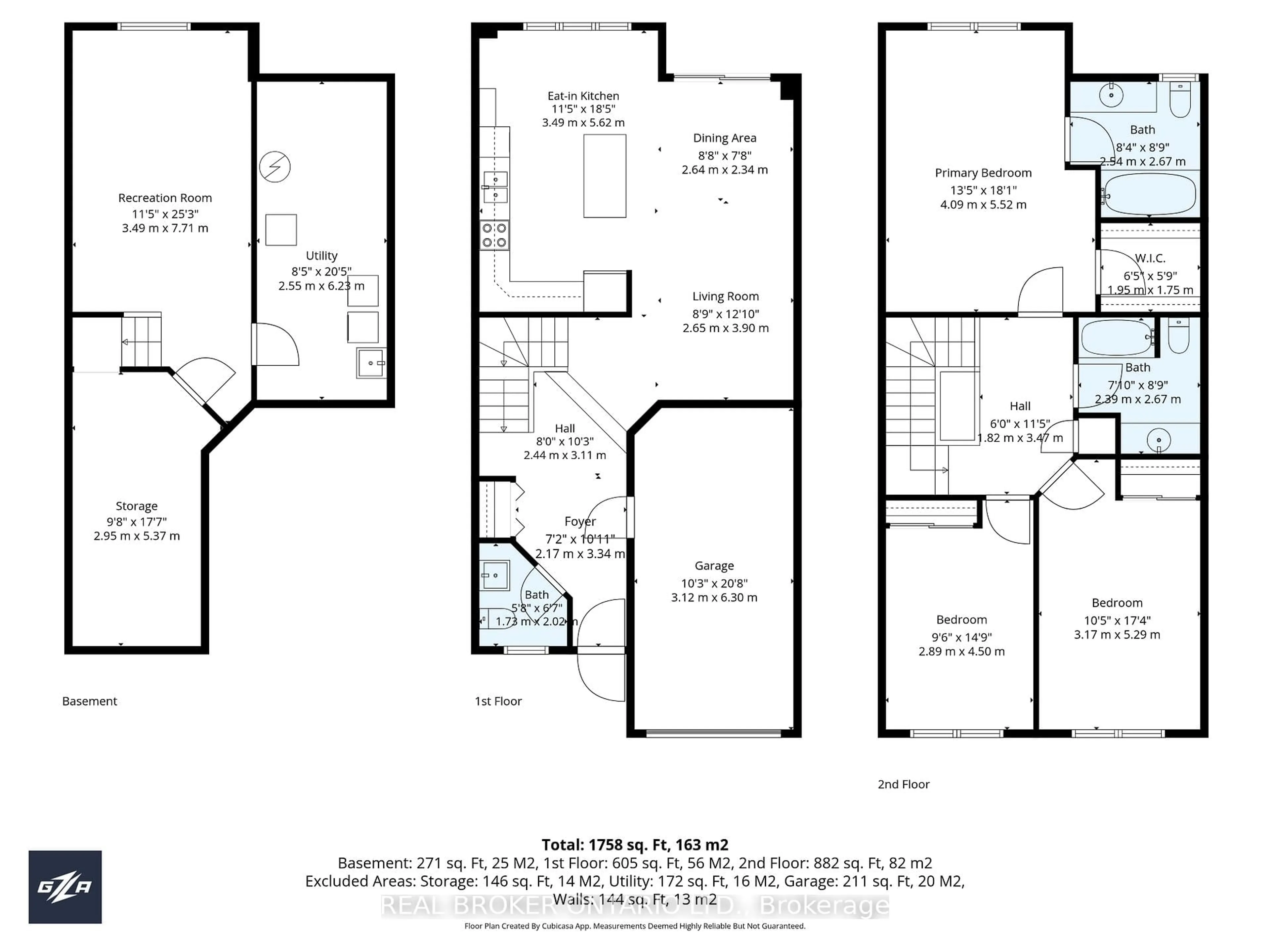 Floor plan for 220 Opus St, Ottawa Ontario K2S 0J2