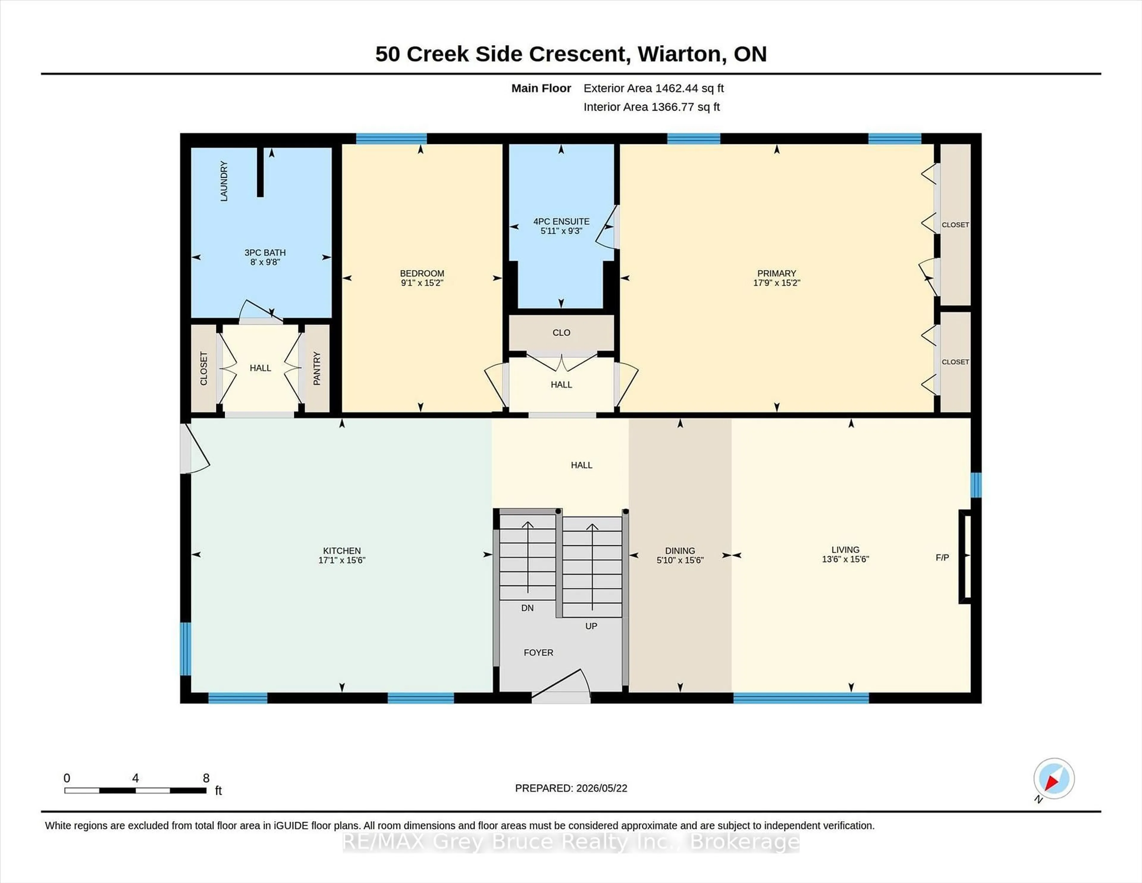 Floor plan for 50 Creek Side Cres, South Bruce Peninsula Ontario N0H 2T0