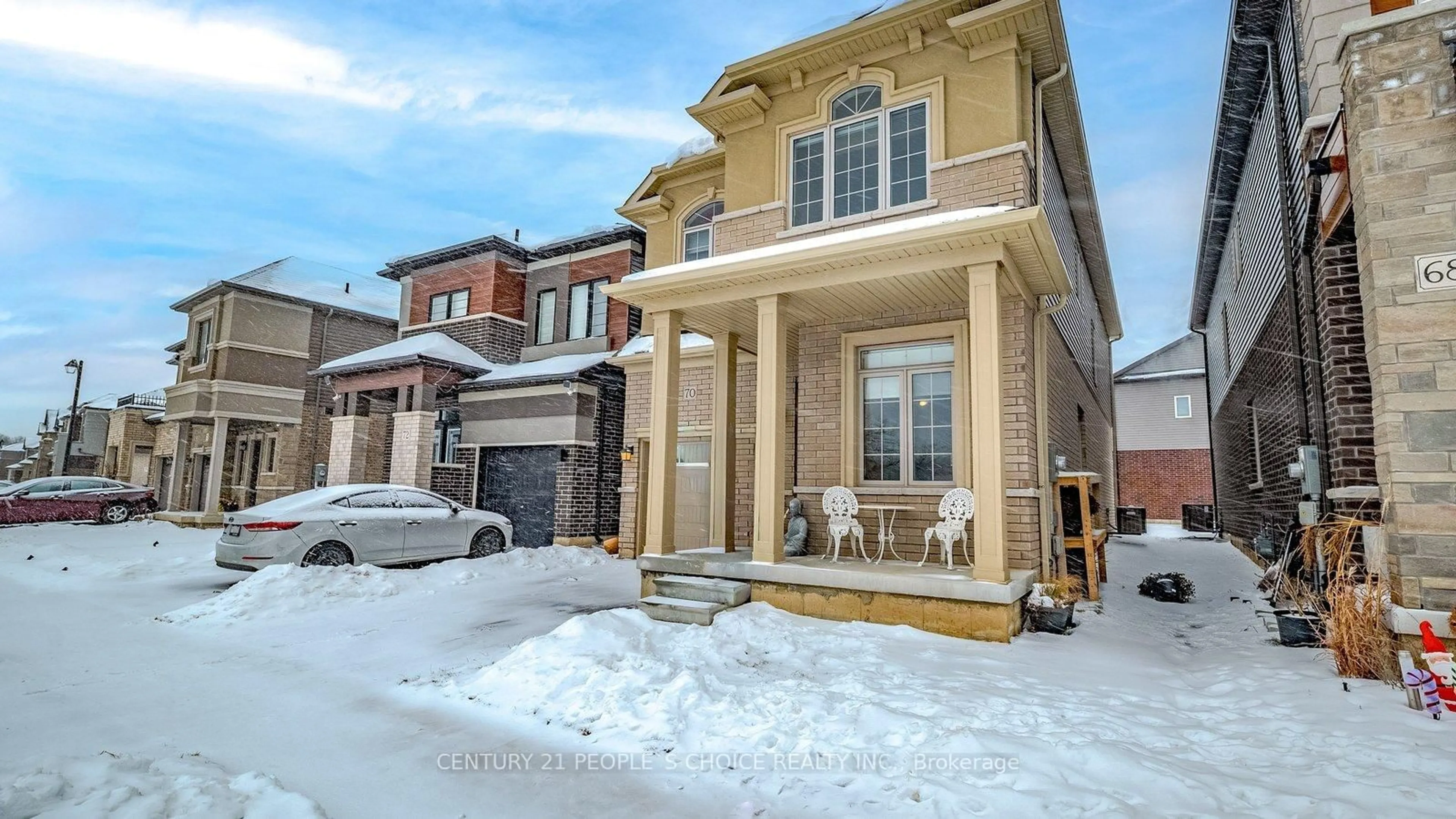 Home with brick exterior material, street for 70 Stauffer Rd, Brantford Ontario N3V 0B4