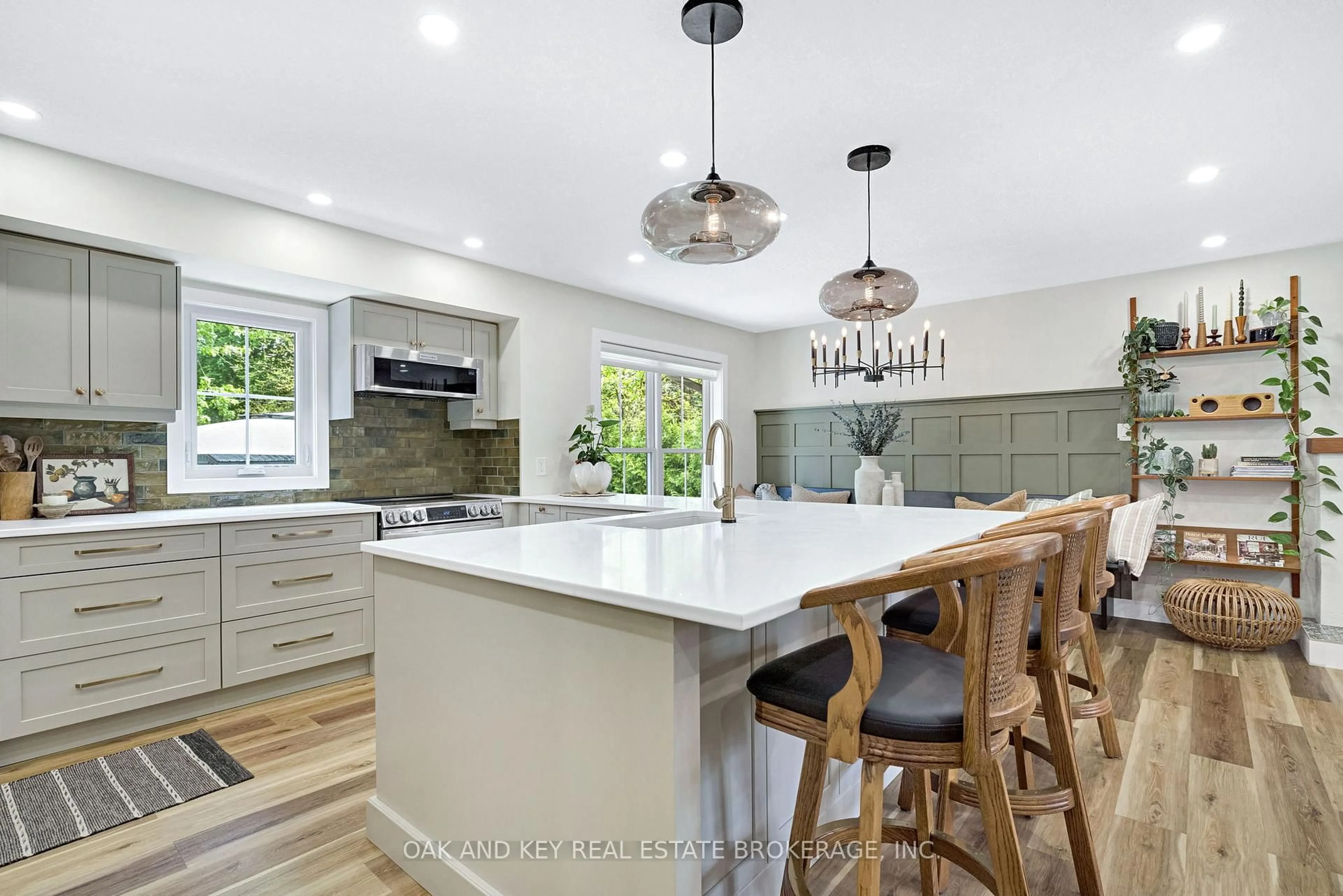 Contemporary kitchen, ceramic/tile floor for 639 Headley Dr, London North Ontario N6H 3V5