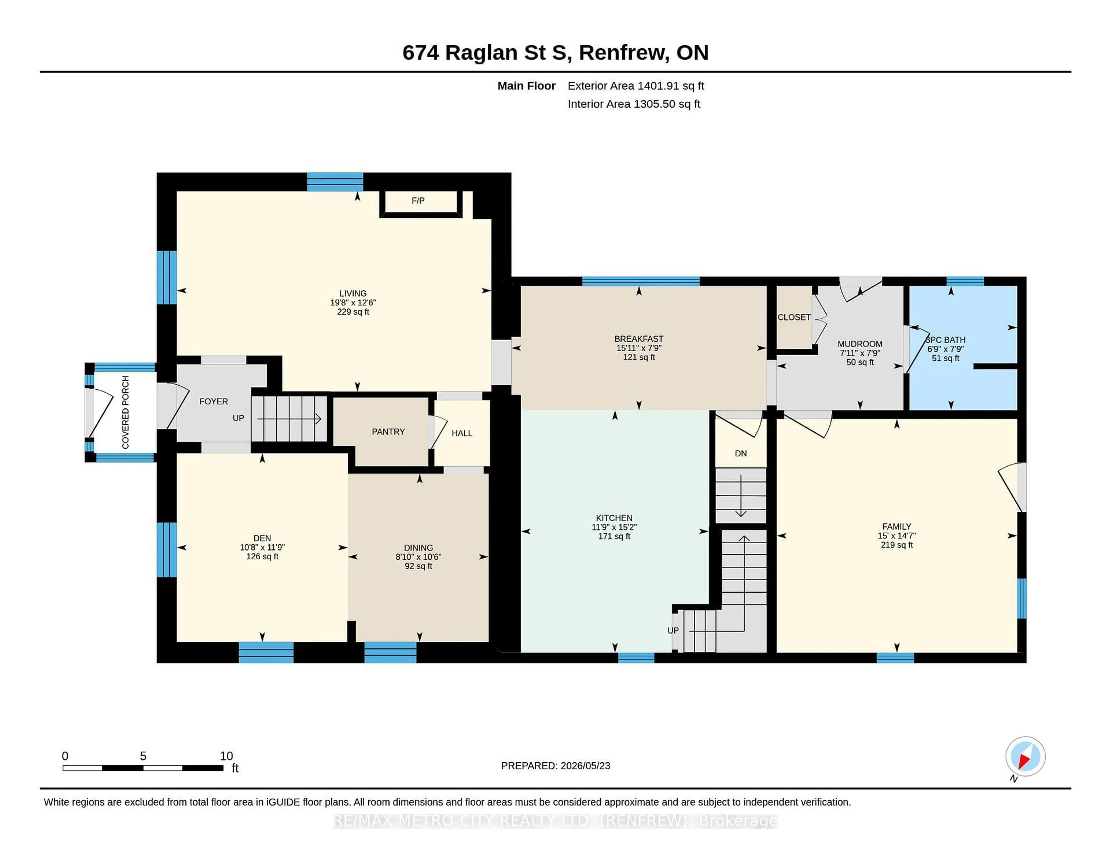 Floor plan for 674 RAGLAN St, Renfrew Ontario K7V 1S2