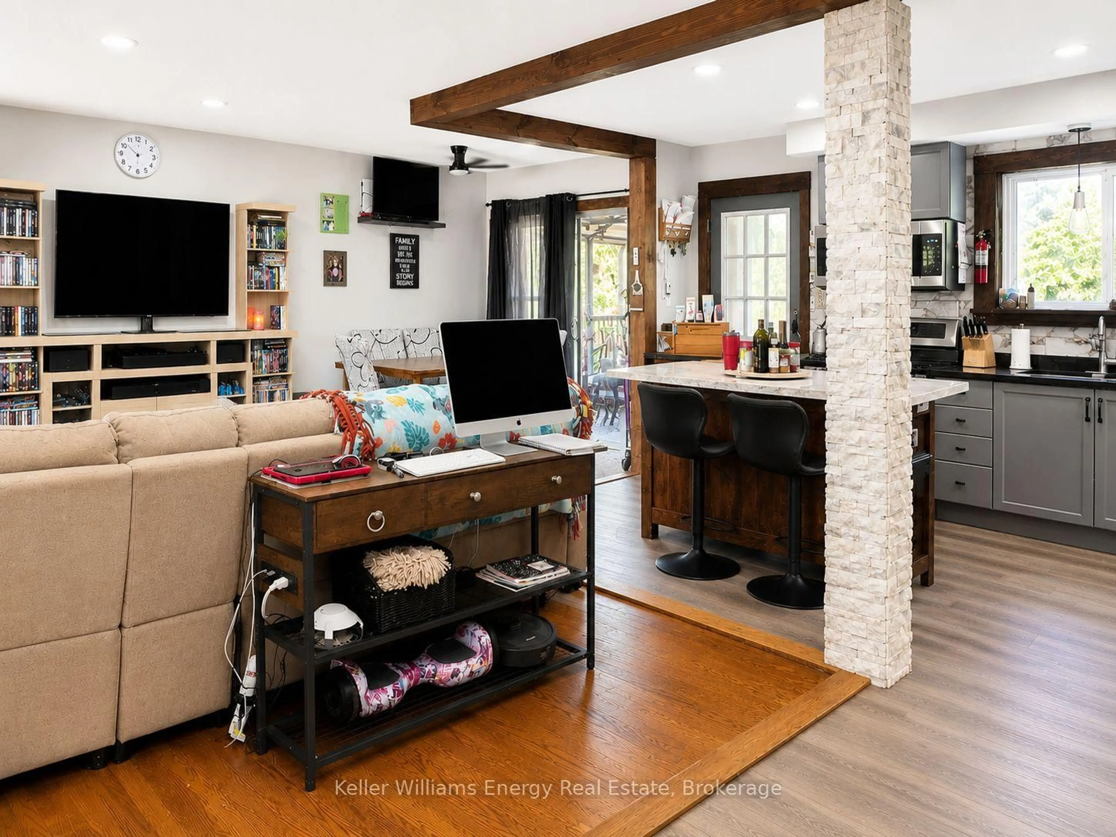 Open concept kitchen, ceramic/tile floor for 245 Smart Cres, Greater Napanee Ontario K7R 1G3