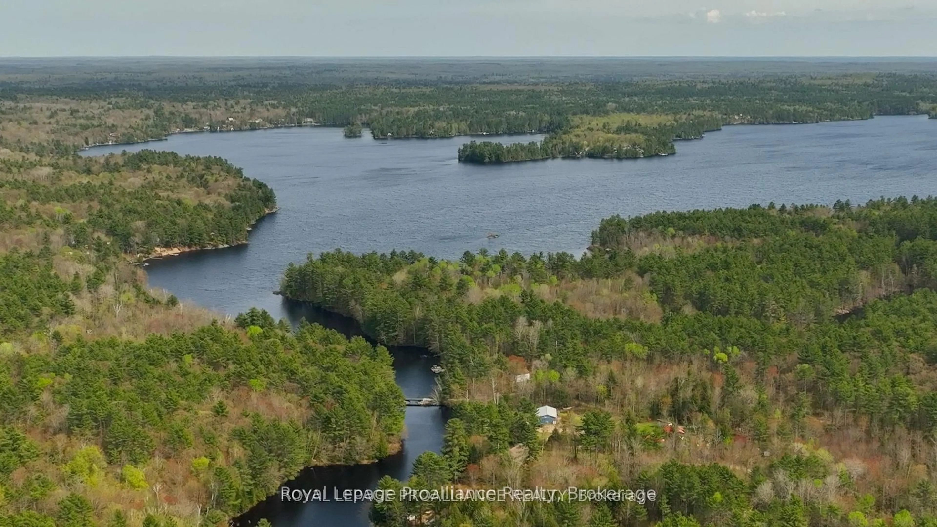 A pic from outside/outdoor area/front of a property/back of a property/a pic from drone, water/lake/river/ocean view for 1058 Jacques Bay Rd, Cloyne Ontario K0H 1K0