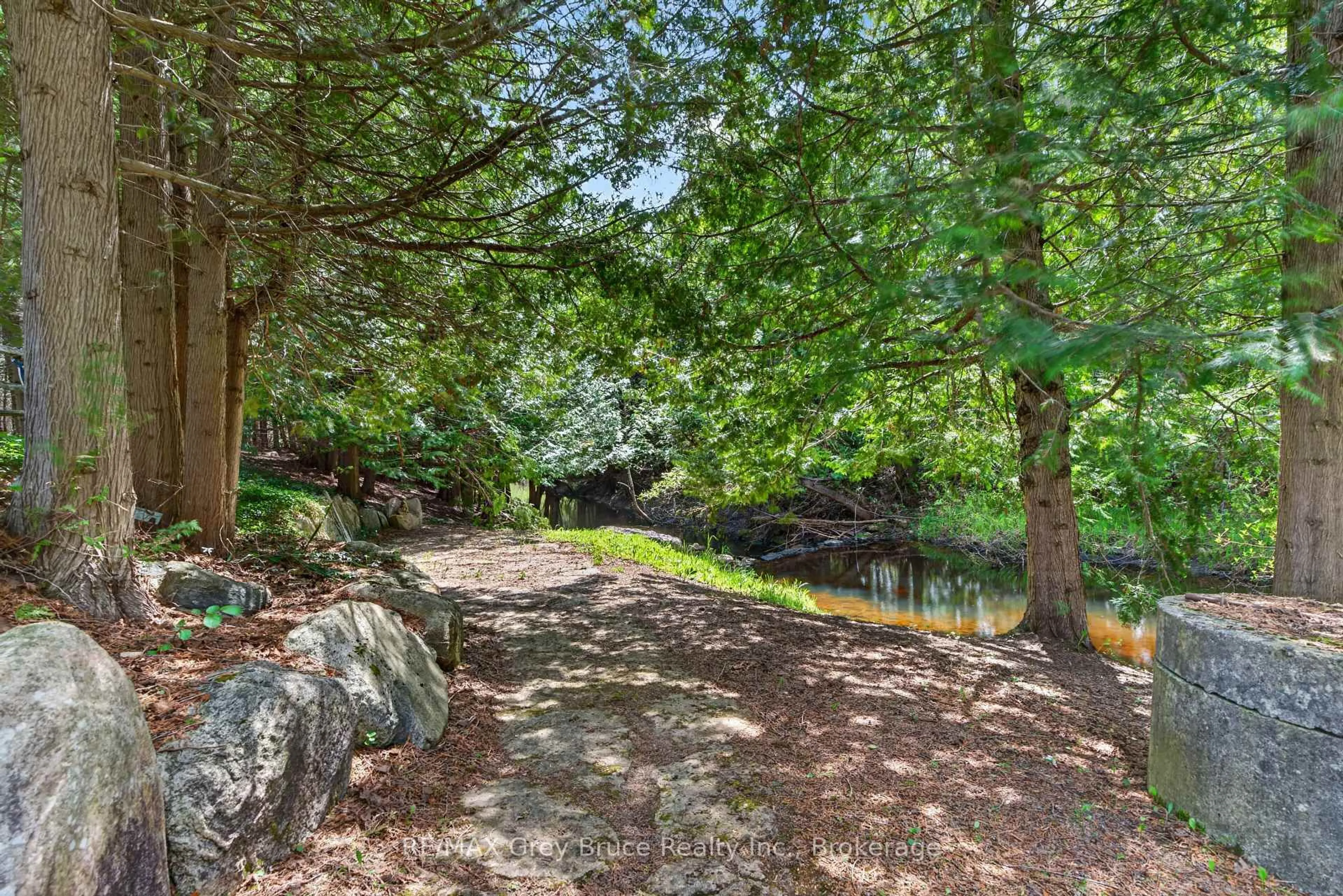 Patio, forest/trees view for 259106 SARAWAK KEPPEL Townline, Georgian Bluffs Ontario N0H 1S0
