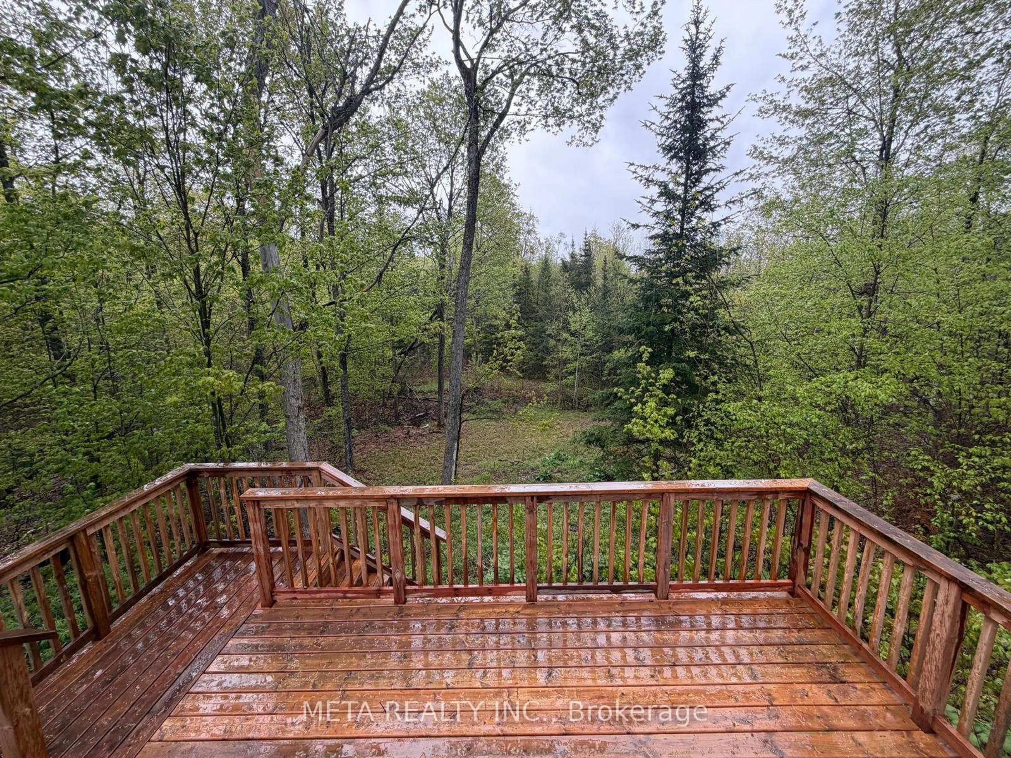Patio, forest/trees view for 106 Boundary Lane, Trent Lakes Ontario K0M 2A0