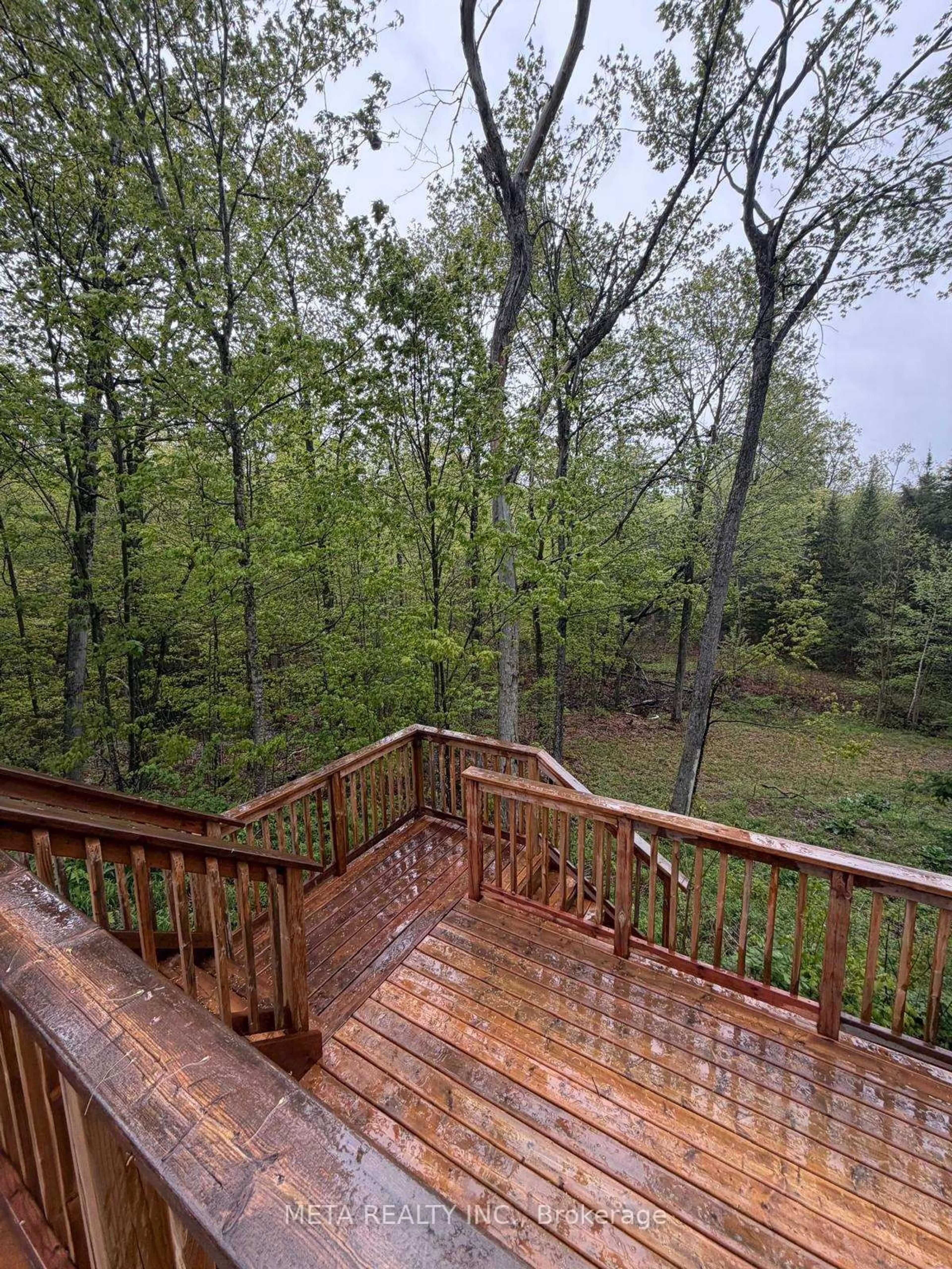 Patio, forest/trees view for 106 Boundary Lane, Trent Lakes Ontario K0M 2A0