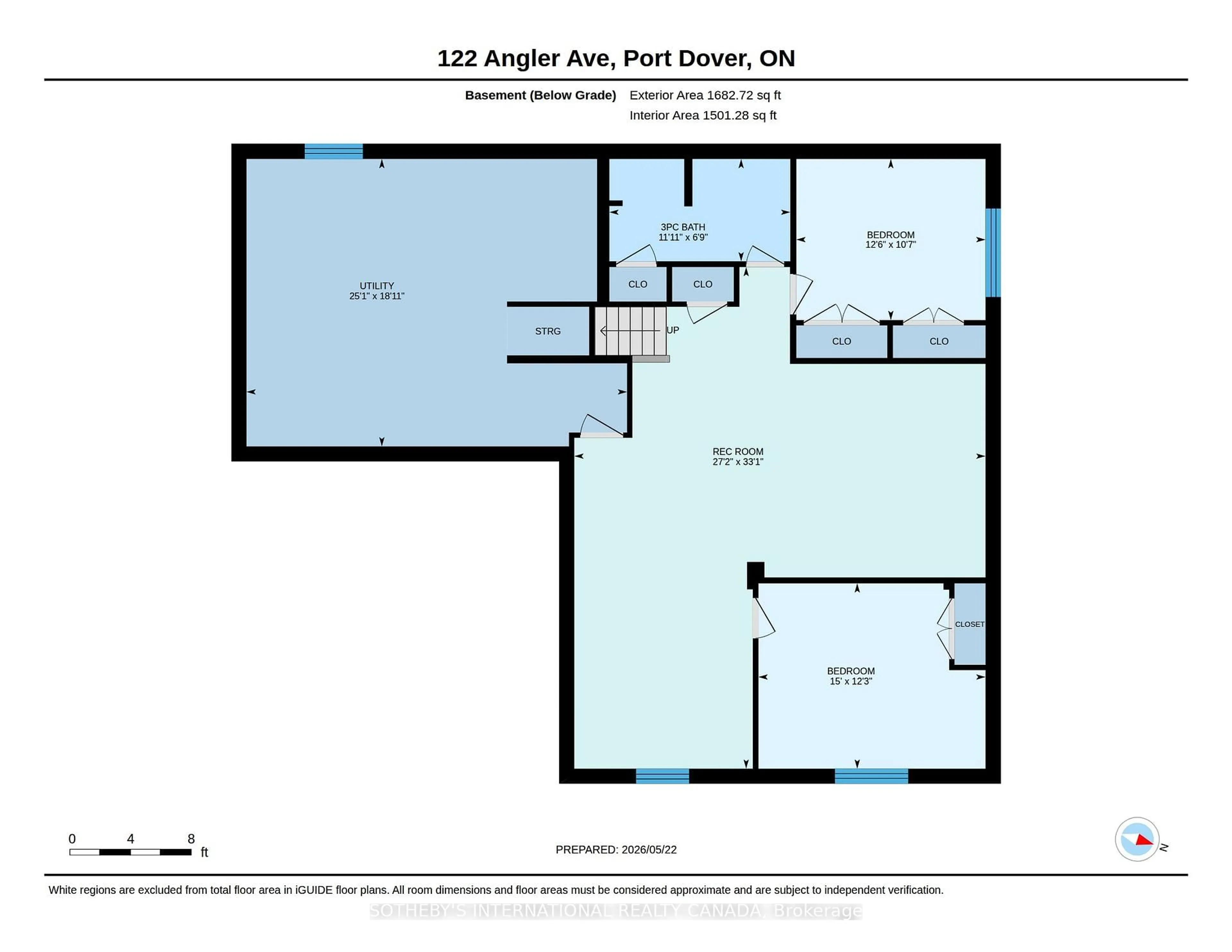 Floor plan for 122 Angler Ave, Norfolk Ontario N0A 1N3