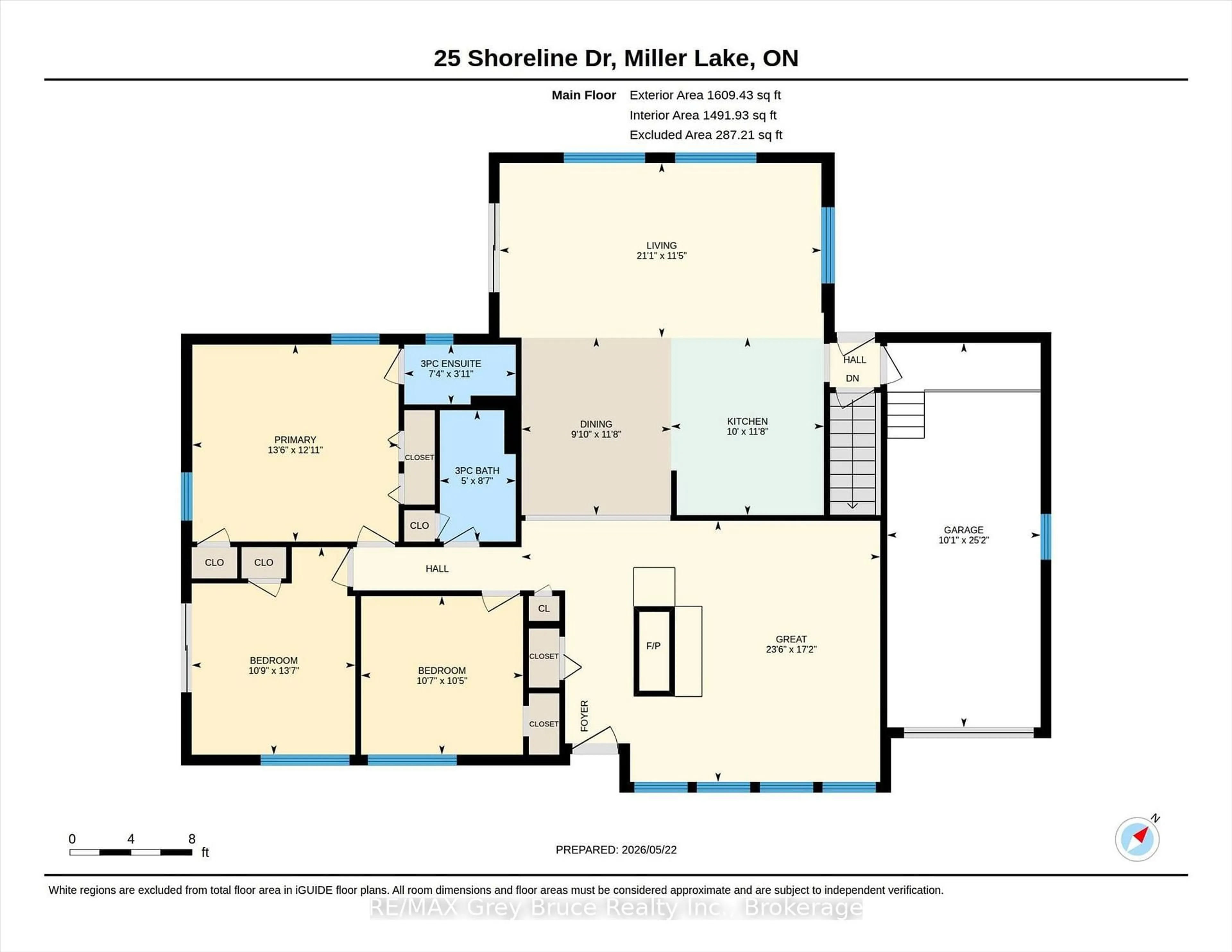Floor plan for 25 Shoreline Dr, Northern Bruce Peninsula Ontario N0H 1Z0