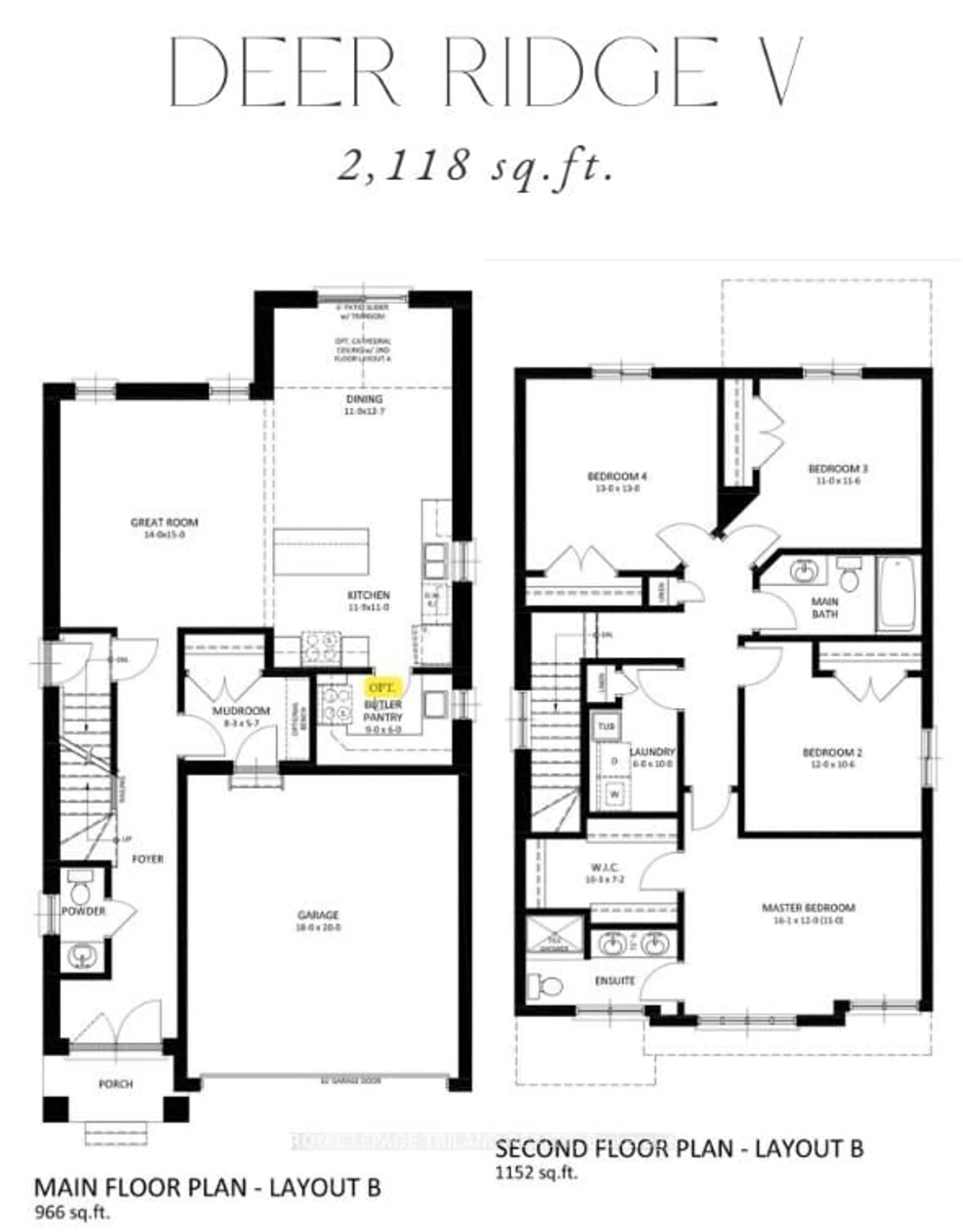 Floor plan for 4219 Liberty Crossing, London South Ontario N6P 0L1