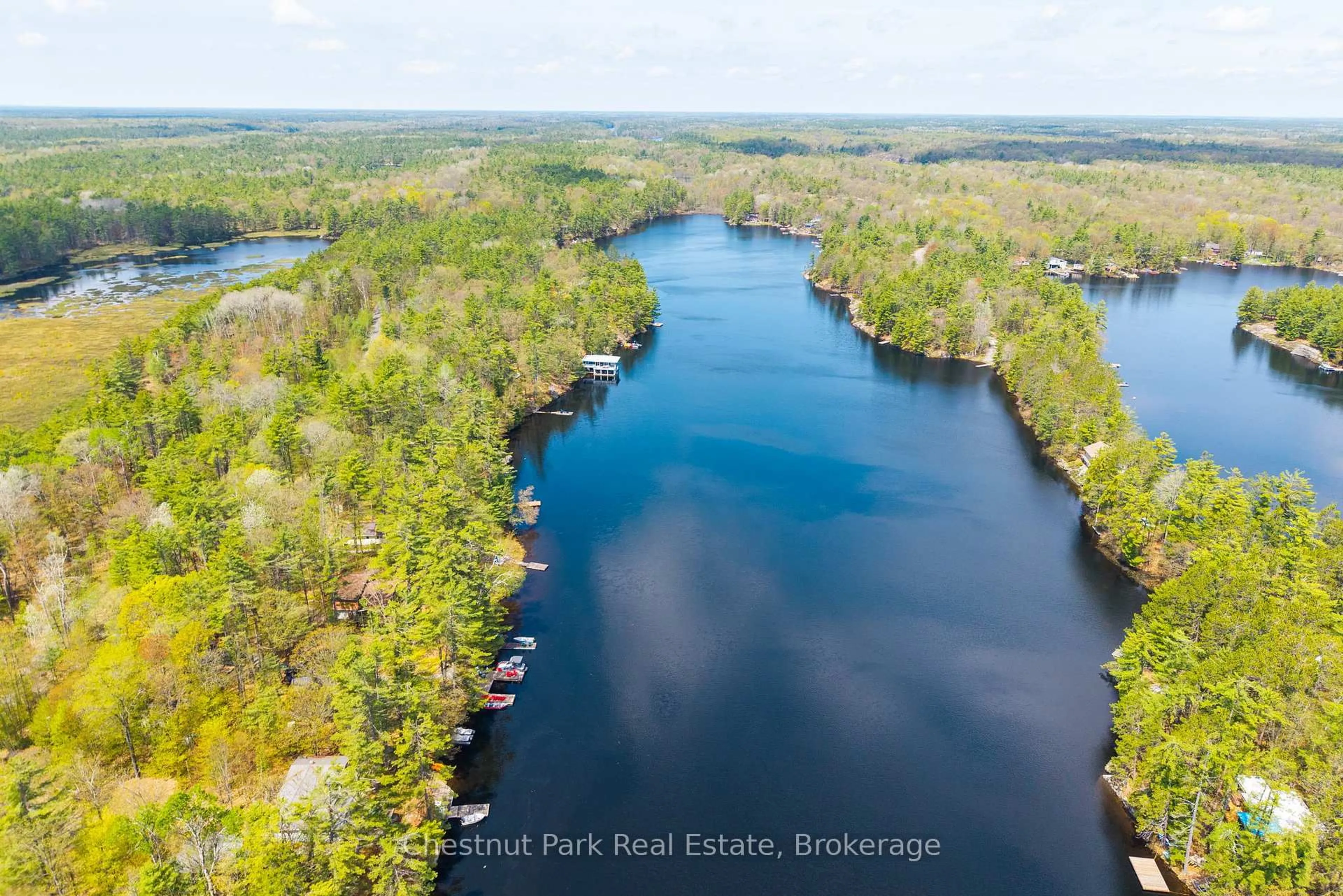 A pic from outside/outdoor area/front of a property/back of a property/a pic from drone, water/lake/river/ocean view for 1117 Turtle Lake Rd, Gravenhurst Ontario P1P 1R2