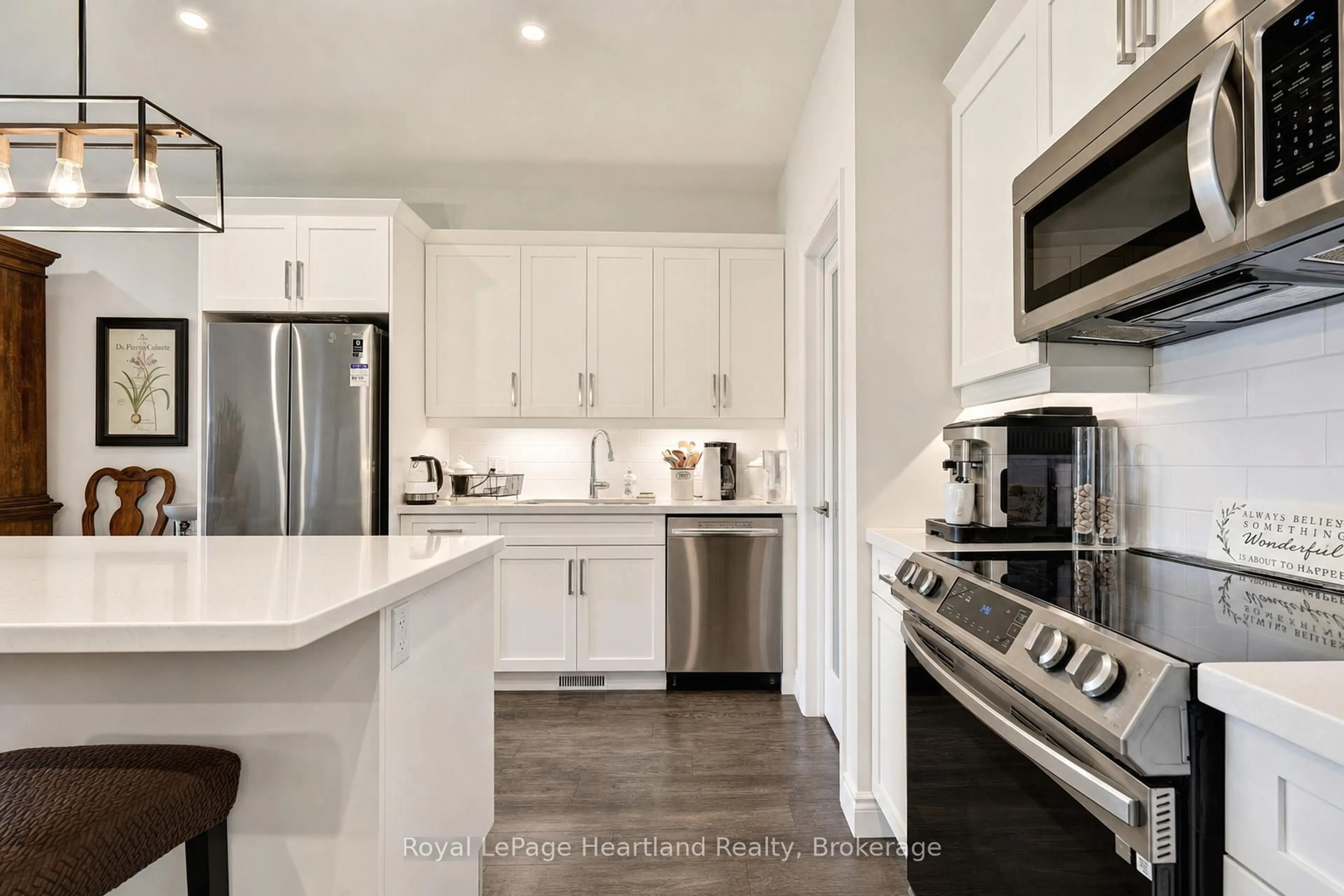 Open concept kitchen, ceramic/tile floor for 11 Silver Creek Rd, Huron East Ontario N0K 1W0