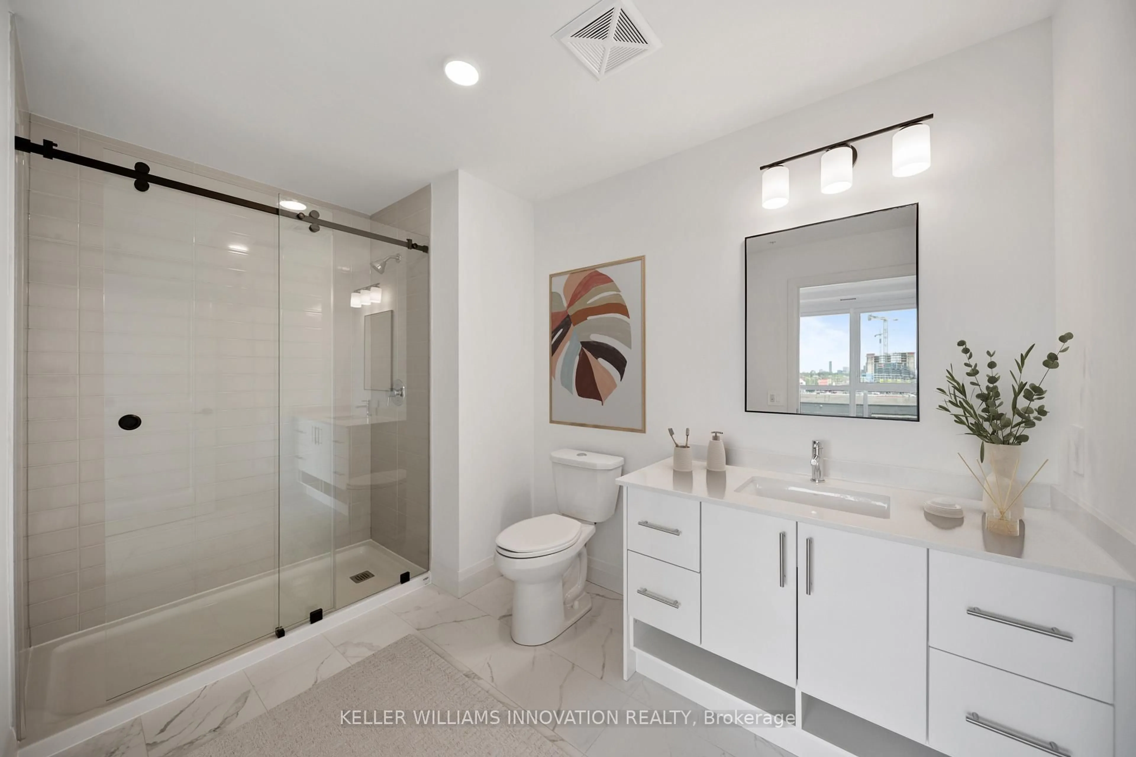 Contemporary bathroom, ceramic/tile floor for 1333 Weber St #316, Kitchener Ontario N2A 1C2