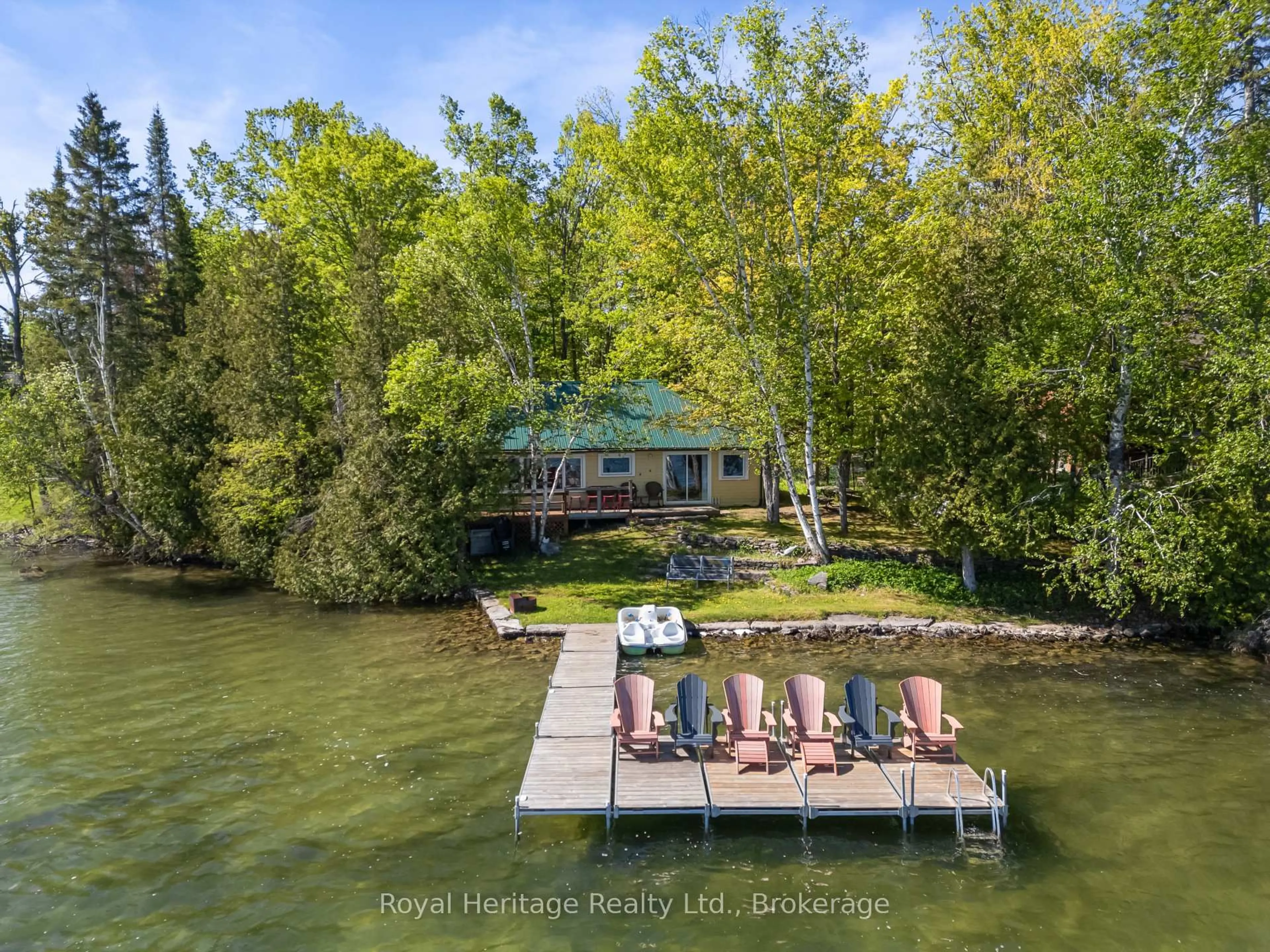 A pic from outside/outdoor area/front of a property/back of a property/a pic from drone, water/lake/river/ocean view for 1193 Lakehurst Rd, Trent Lakes Ontario K0L 1J0