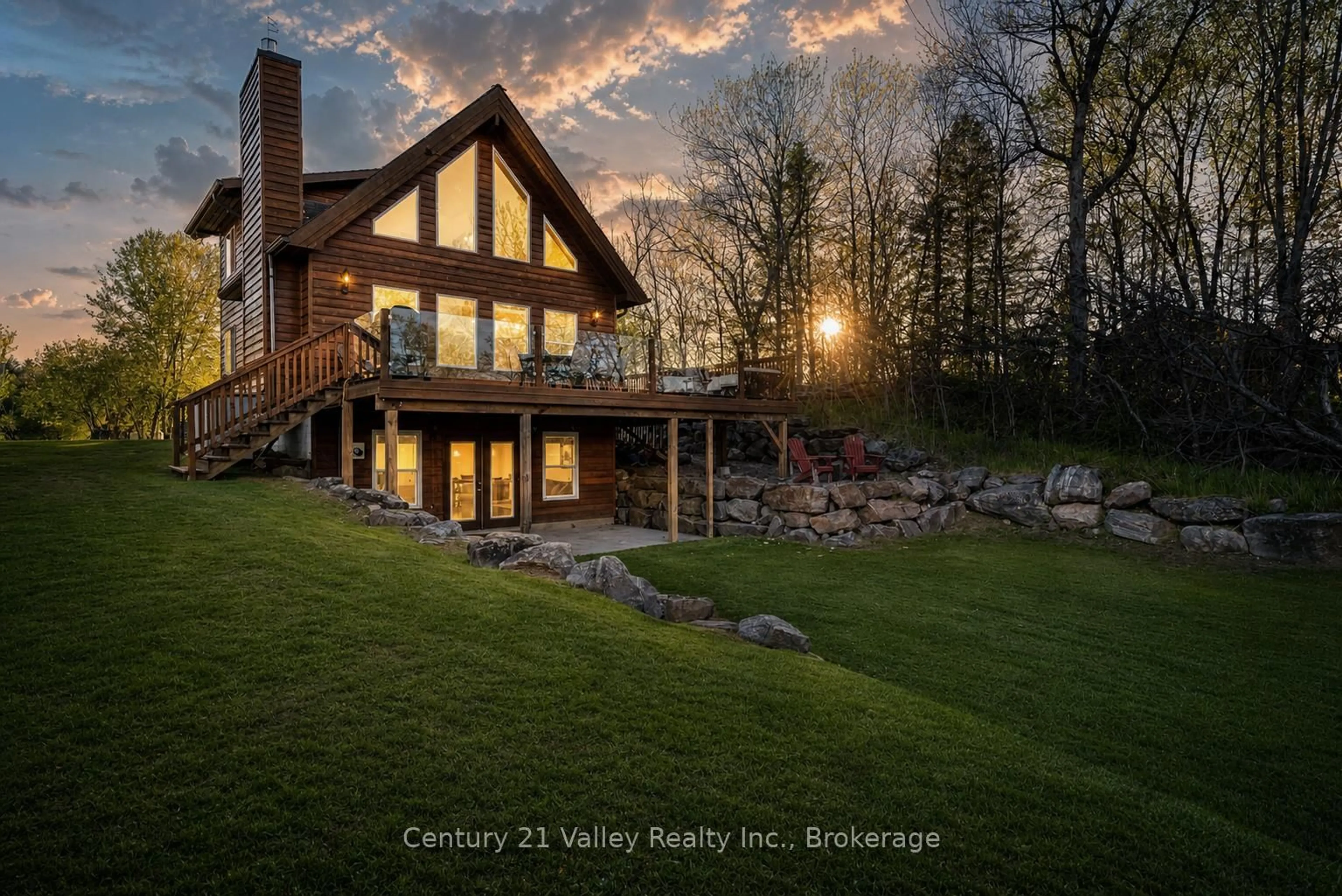 A pic from outside/outdoor area/front of a property/back of a property/a pic from drone, water/lake/river/ocean view for 56 Karmack Haven Rd, Killaloe Ontario K0J 2A0