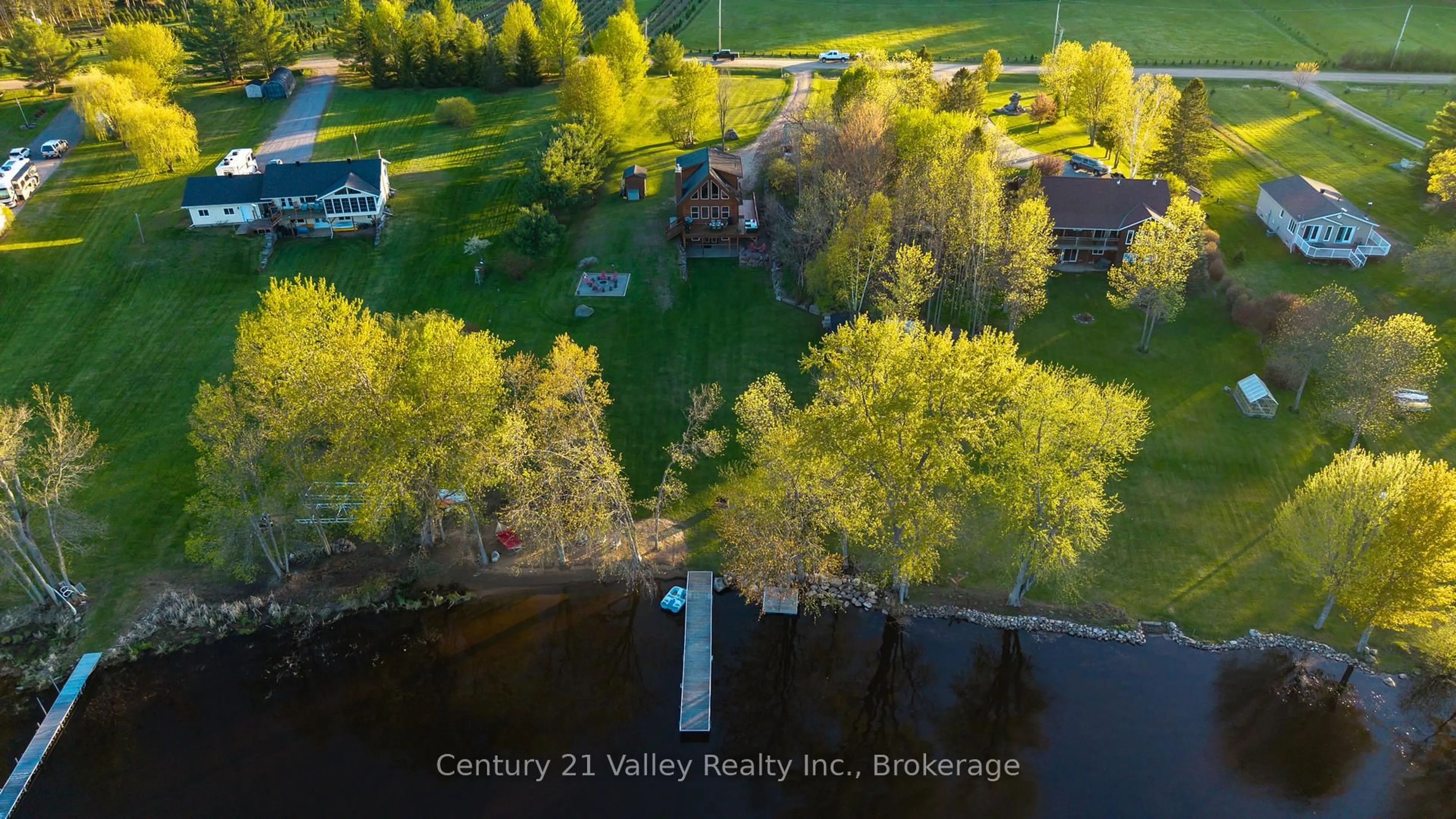 A pic from outside/outdoor area/front of a property/back of a property/a pic from drone, water/lake/river/ocean view for 56 Karmack Haven Rd, Killaloe Ontario K0J 2A0