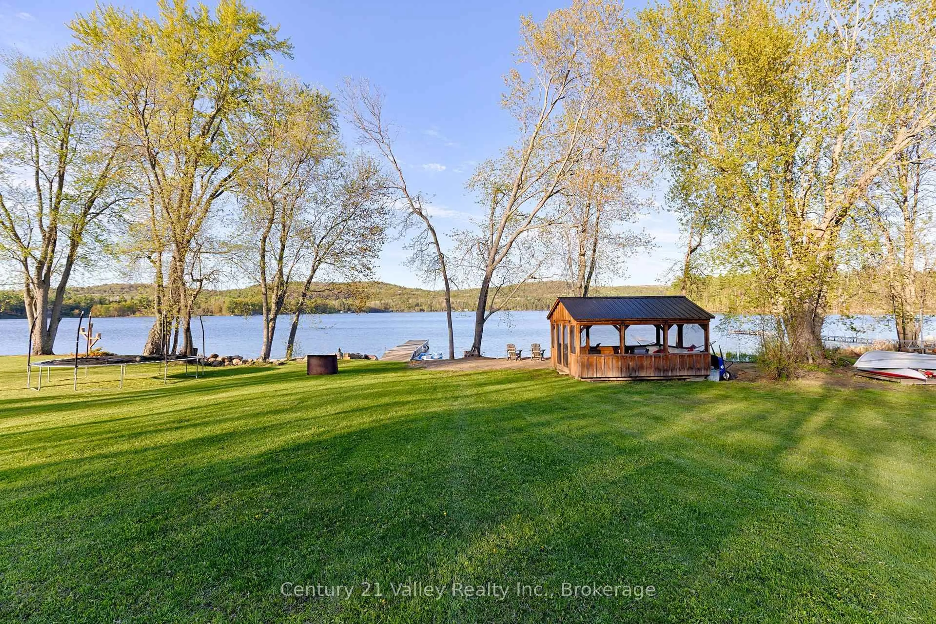 Patio, water/lake/river/ocean view for 56 Karmack Haven Rd, Killaloe Ontario K0J 2A0