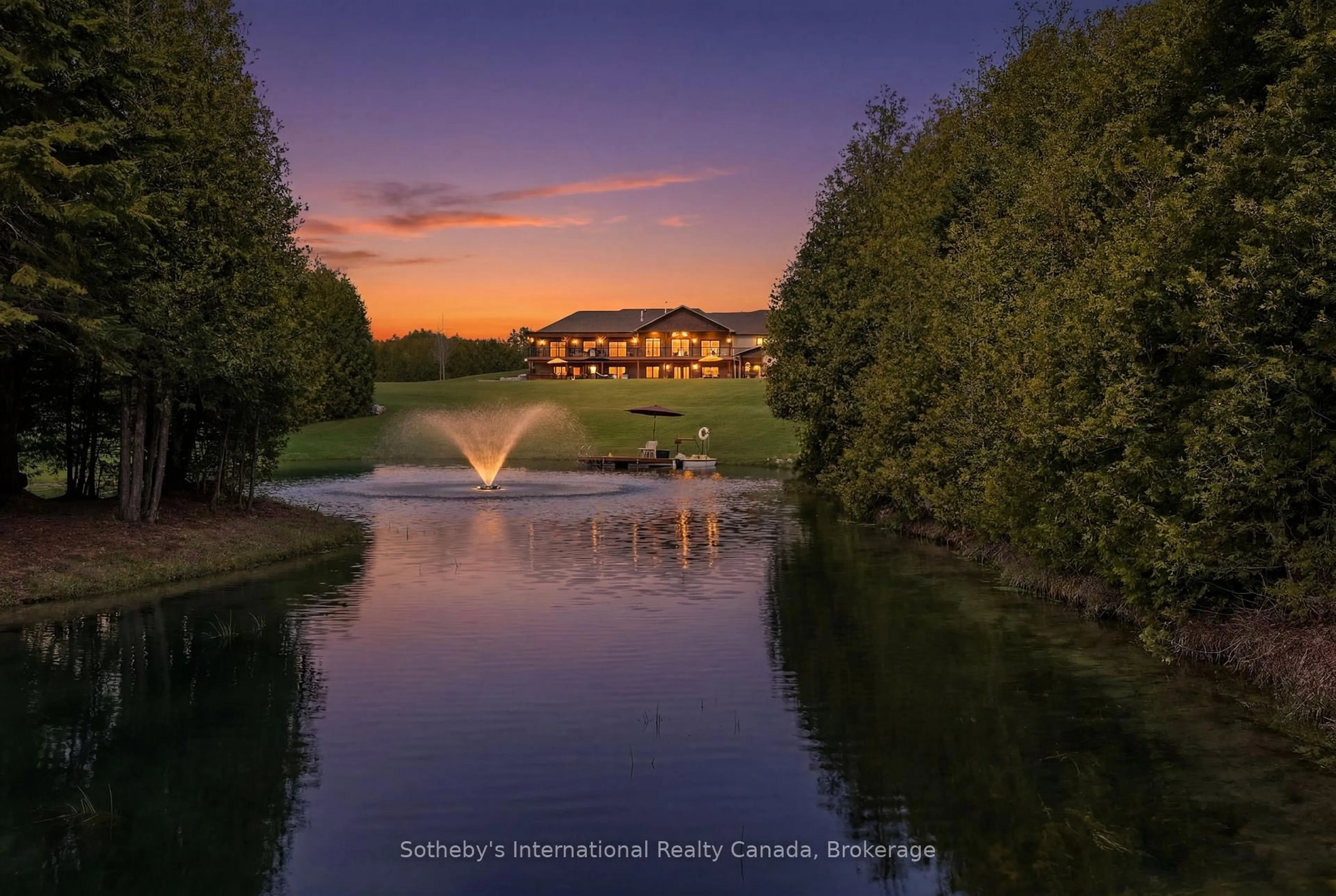 A pic from outside/outdoor area/front of a property/back of a property/a pic from drone, water/lake/river/ocean view for 565332 Sideroad 7a, Grey Highlands Ontario N0H 1N0