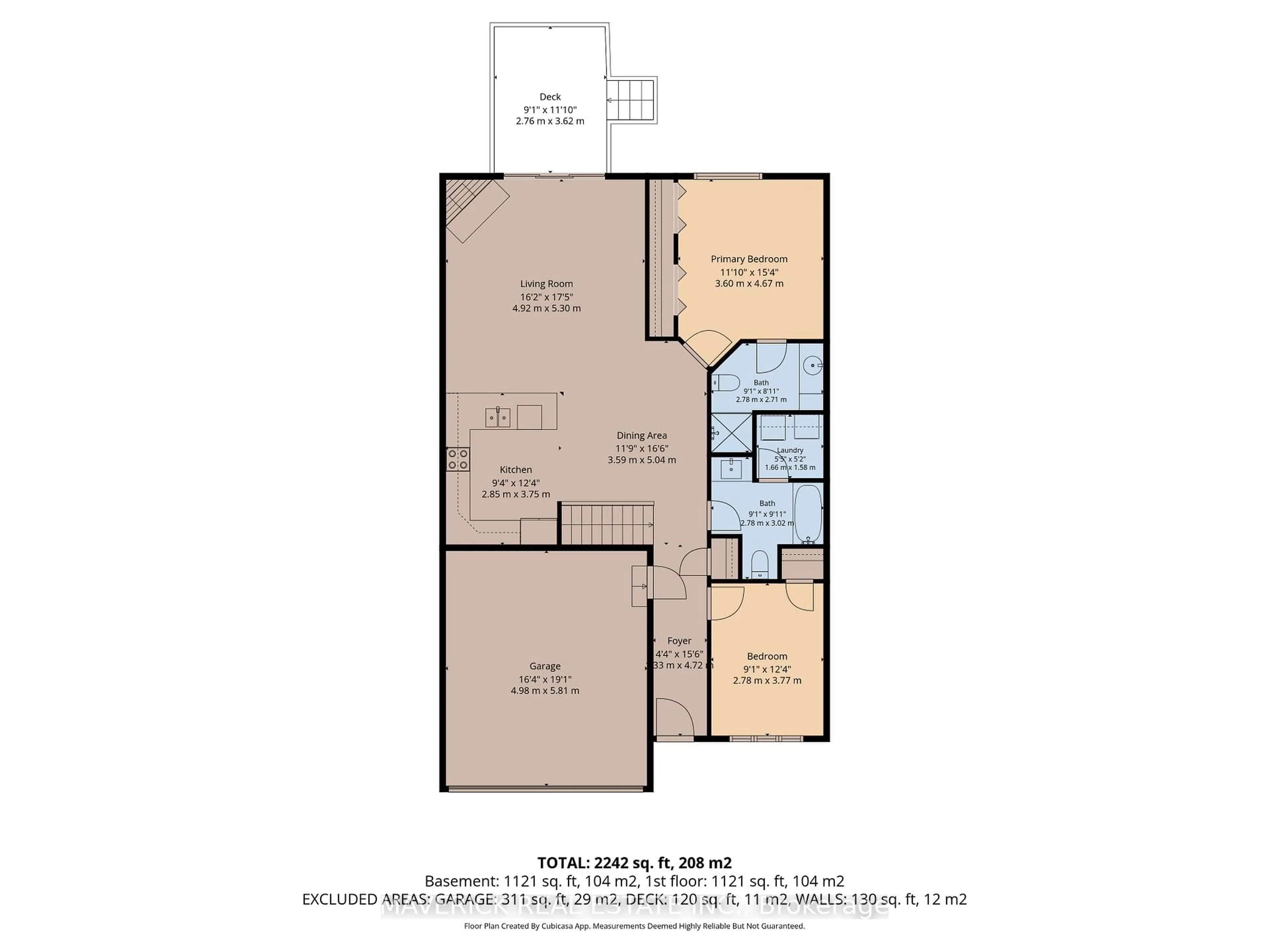 Floor plan for 43 Capulet Walk #46, London North Ontario N6H 5V5