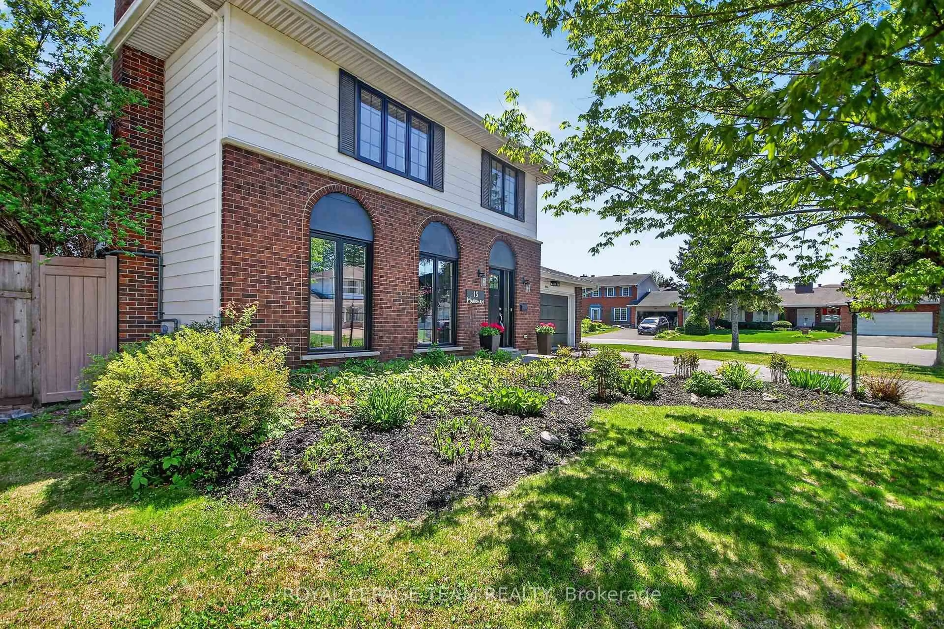Home with brick exterior material, street for 15 Markham Ave, Ottawa Ontario K2G 3Z1