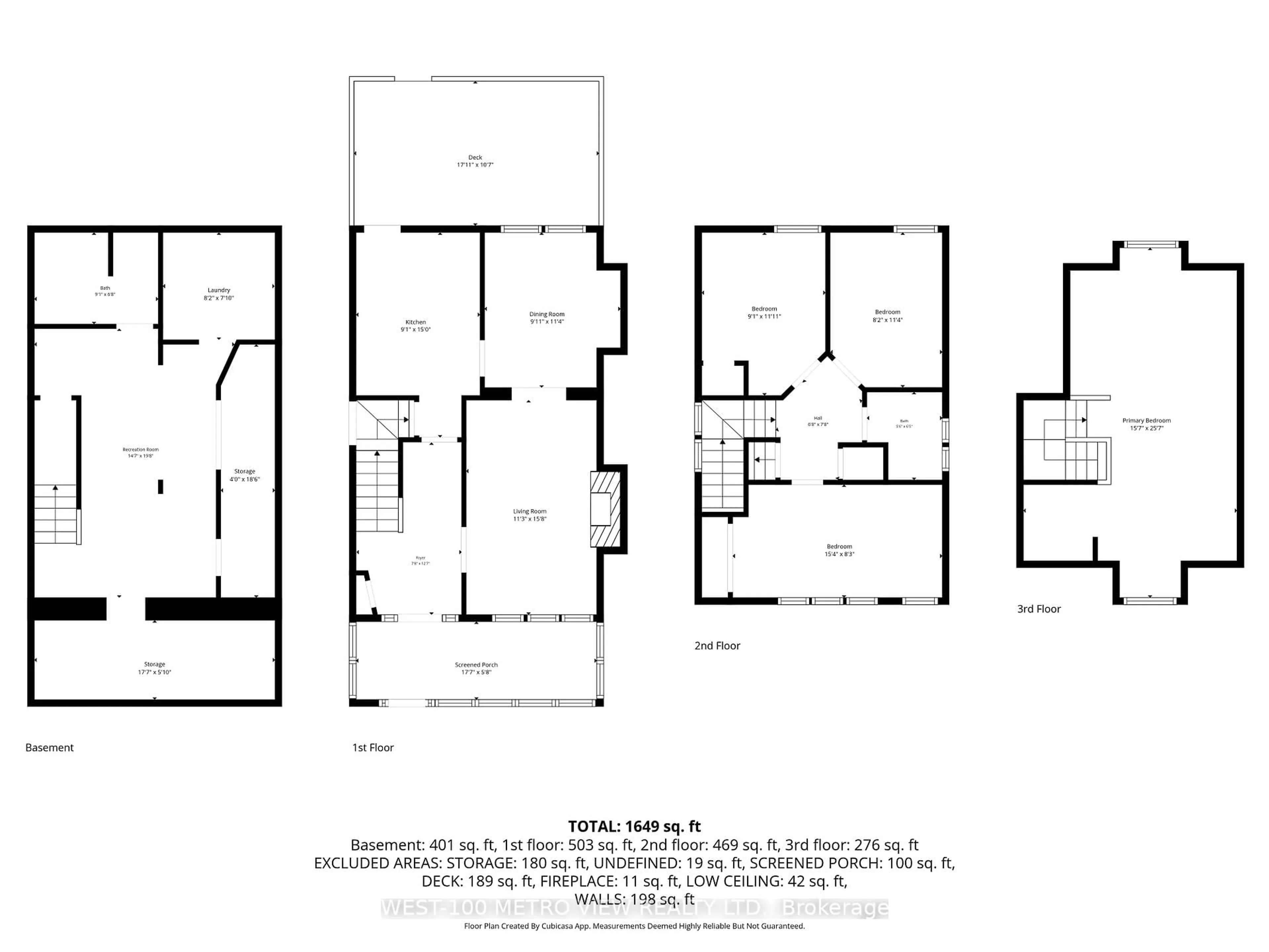 Floor plan for 21 Springer Ave, Hamilton Ontario L8M 2W7