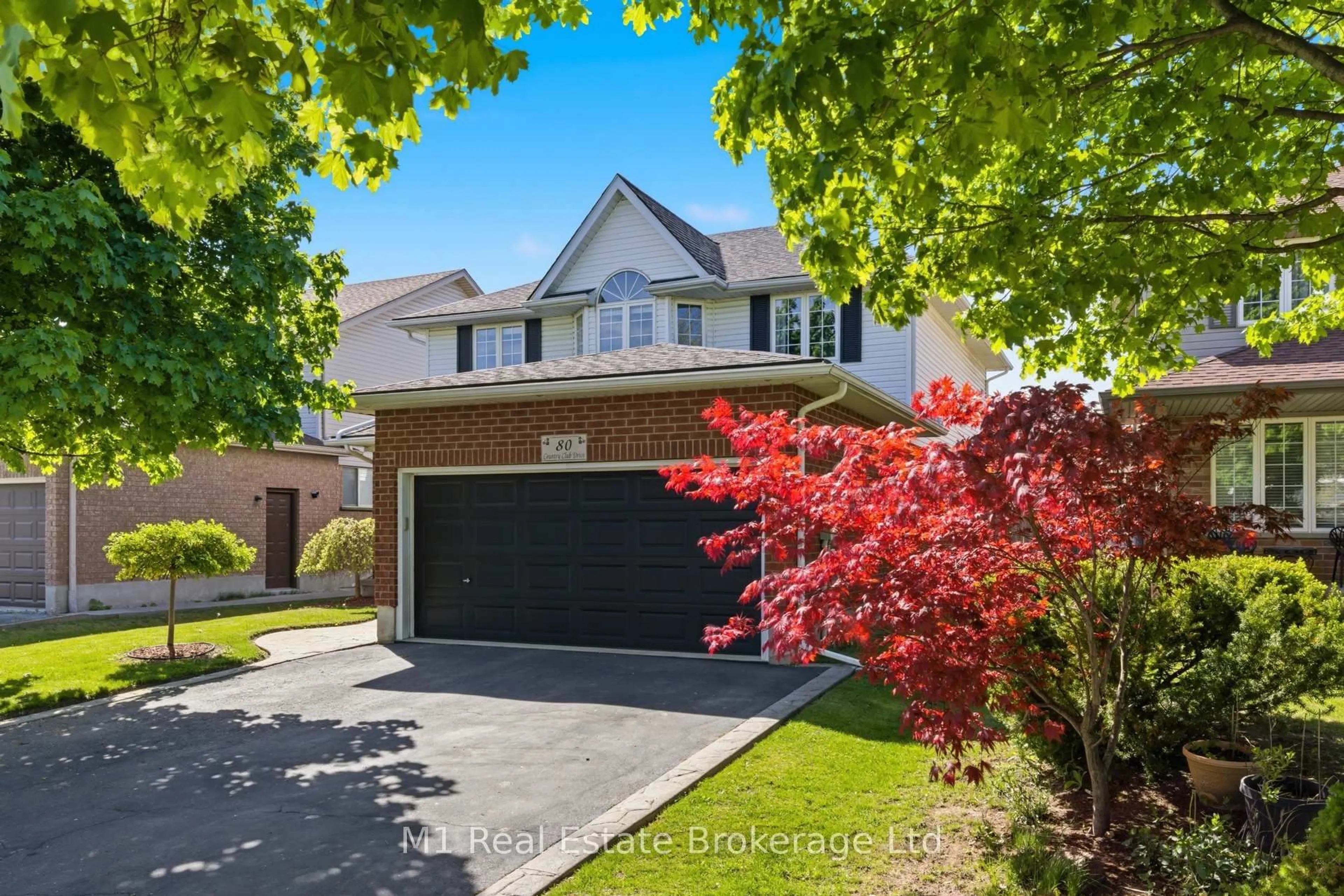 Home with brick exterior material, street for 80 Country Club Dr, Cambridge Ontario N1T 1Z8