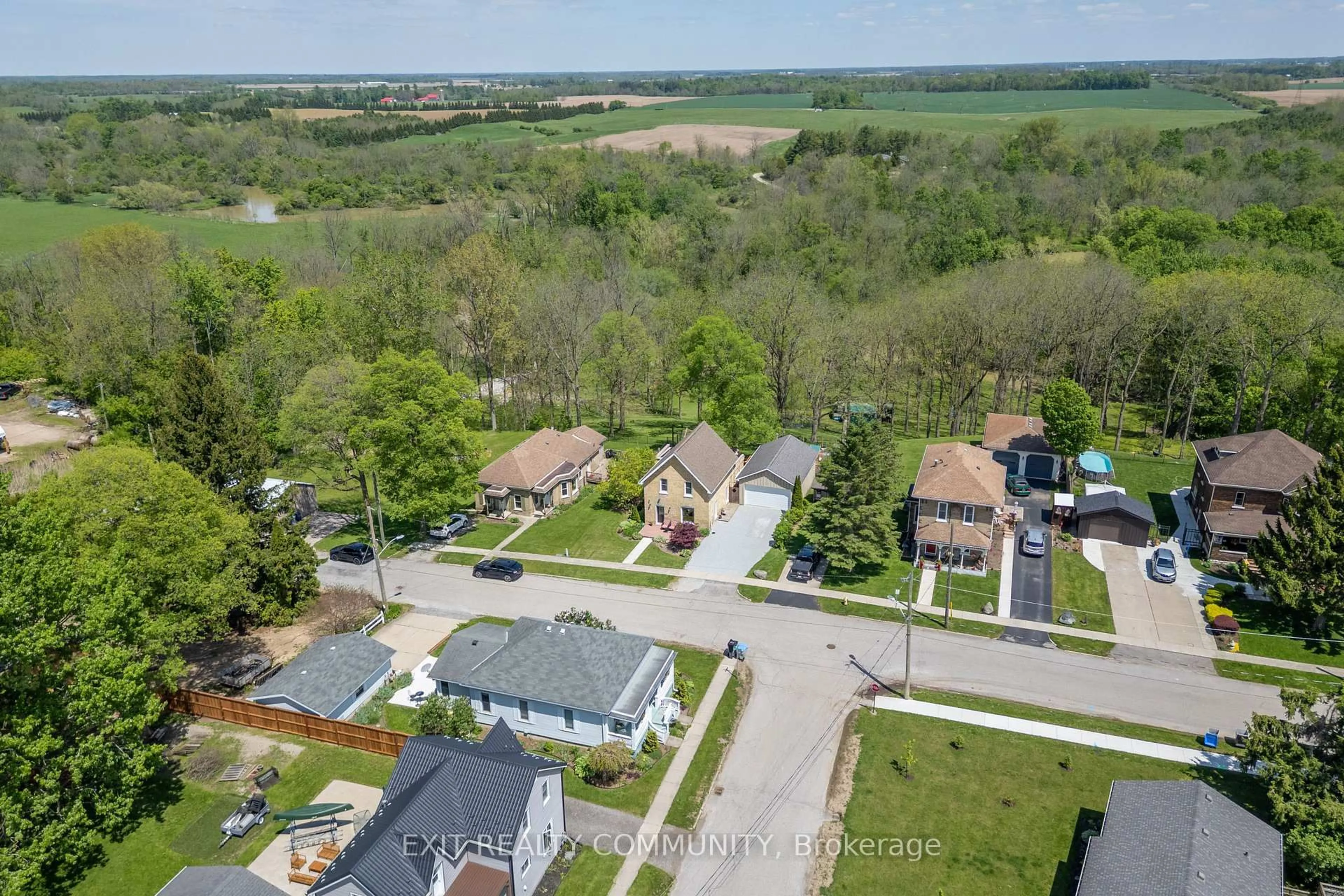 A pic from outside/outdoor area/front of a property/back of a property/a pic from drone, street for 3230 Church St, Brooke-Alvinston Ontario N0N 1A0