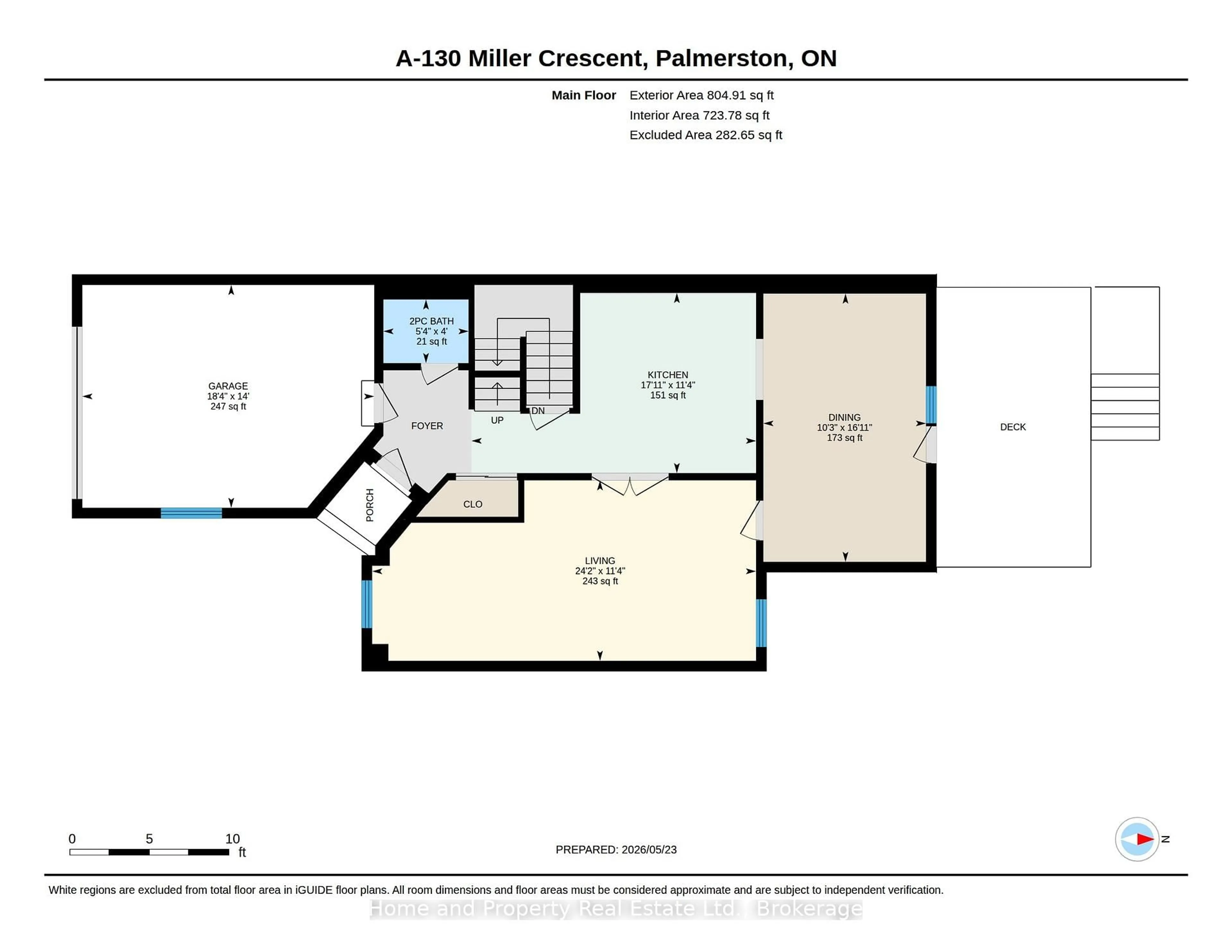 Floor plan for 130A Miller Cres, Minto Ontario N0G 2P0