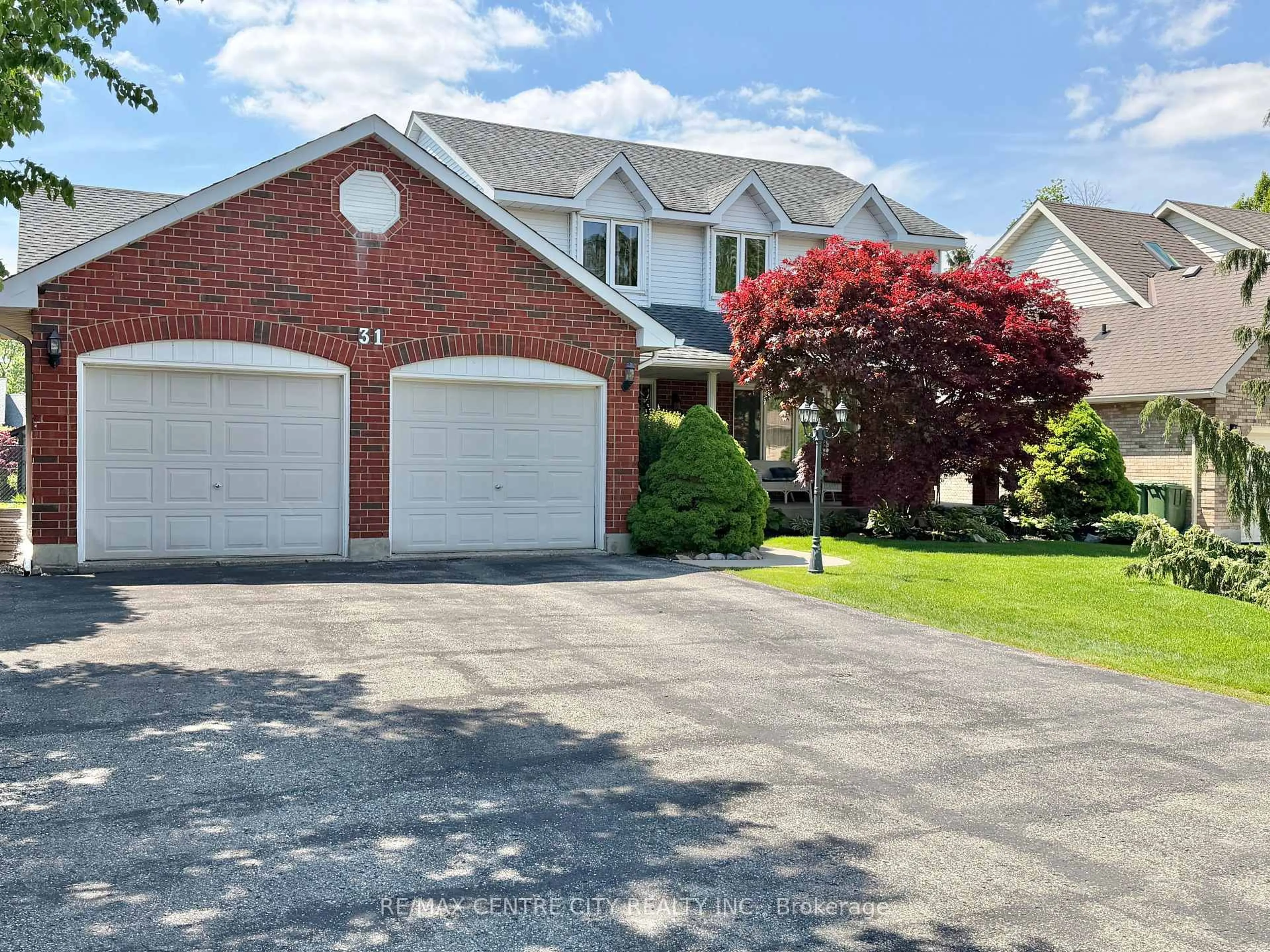 Home with brick exterior material, street for 31 Cavanaugh Cres, St. Thomas Ontario N5R 5Y6