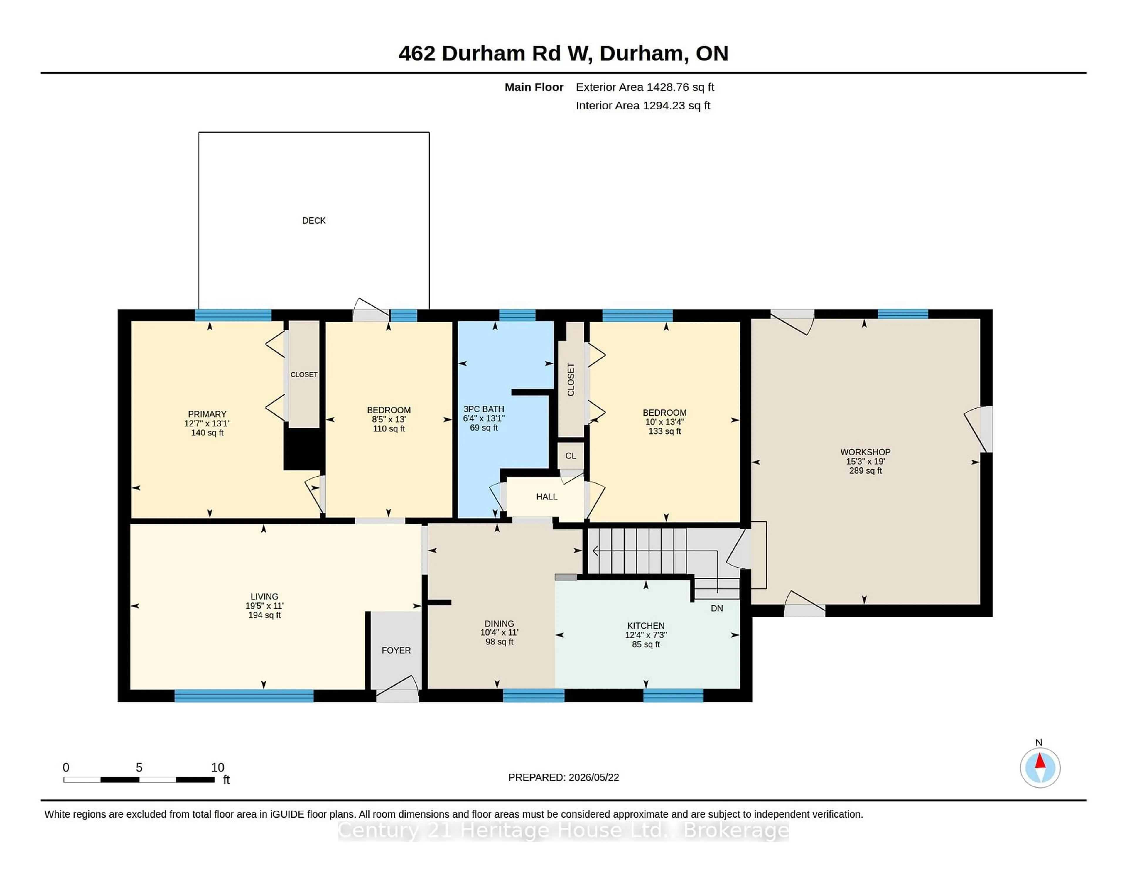 Floor plan for 462 Durham Rd, West Grey Ontario N0G 1R0