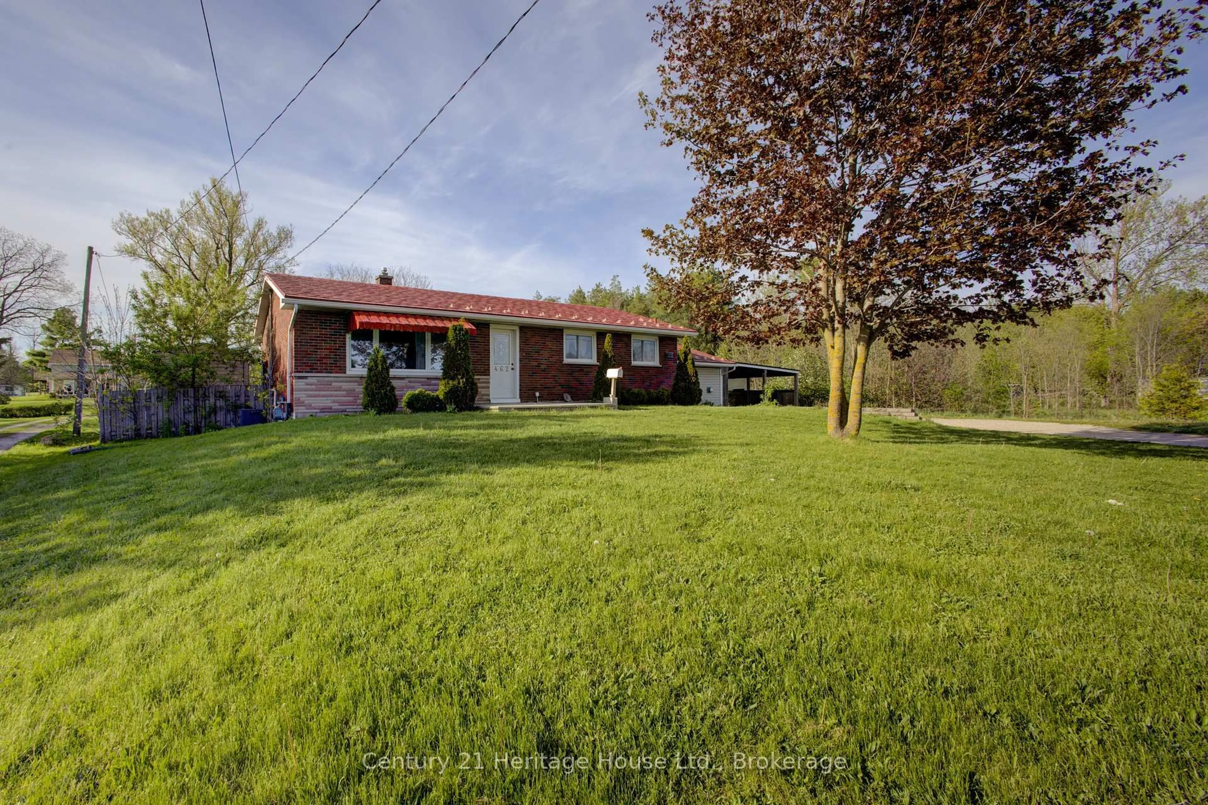 A pic from outside/outdoor area/front of a property/back of a property/a pic from drone, street for 462 Durham Rd, West Grey Ontario N0G 1R0