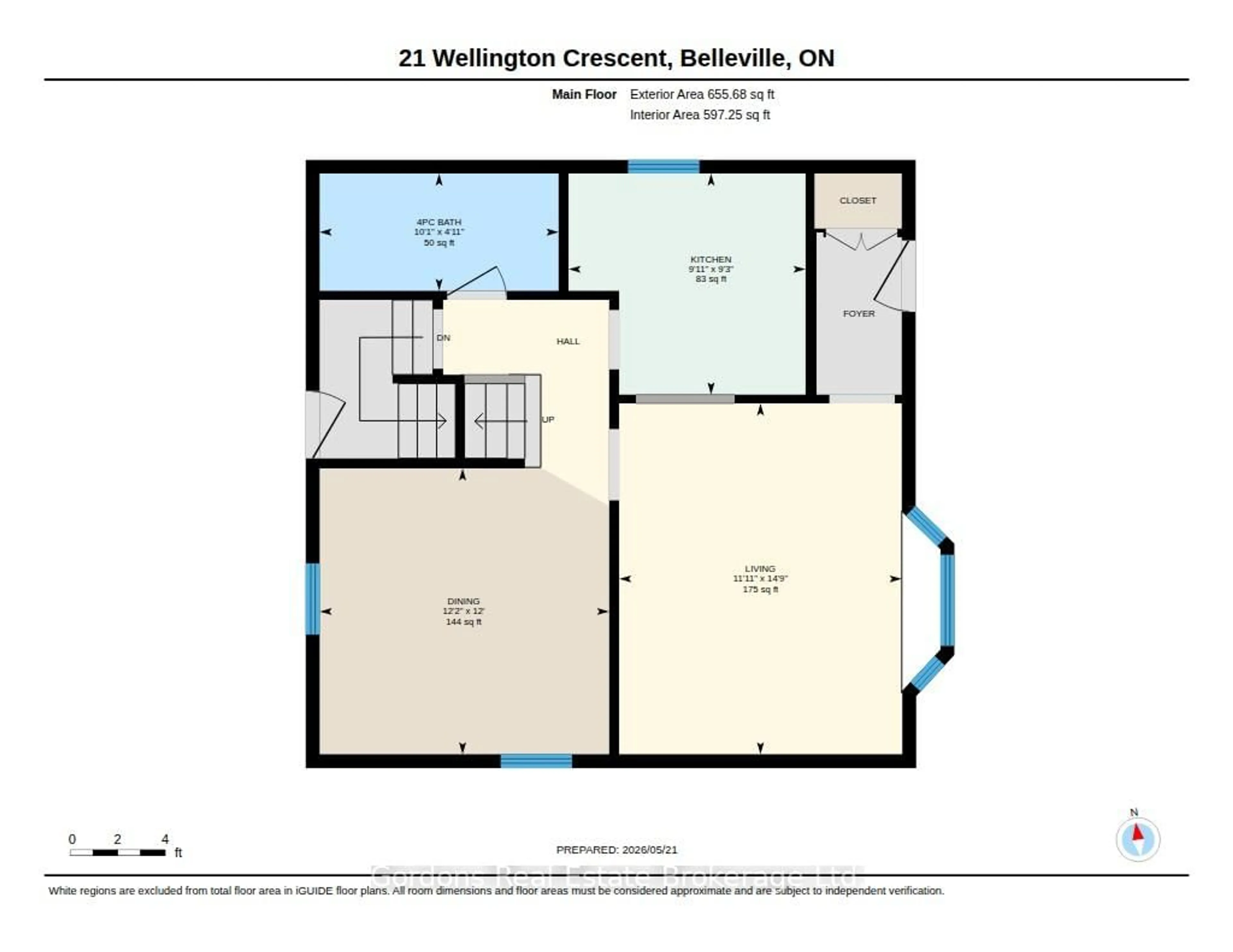 Floor plan for 21 Wellington Cres, Belleville Ontario K8P 1E1