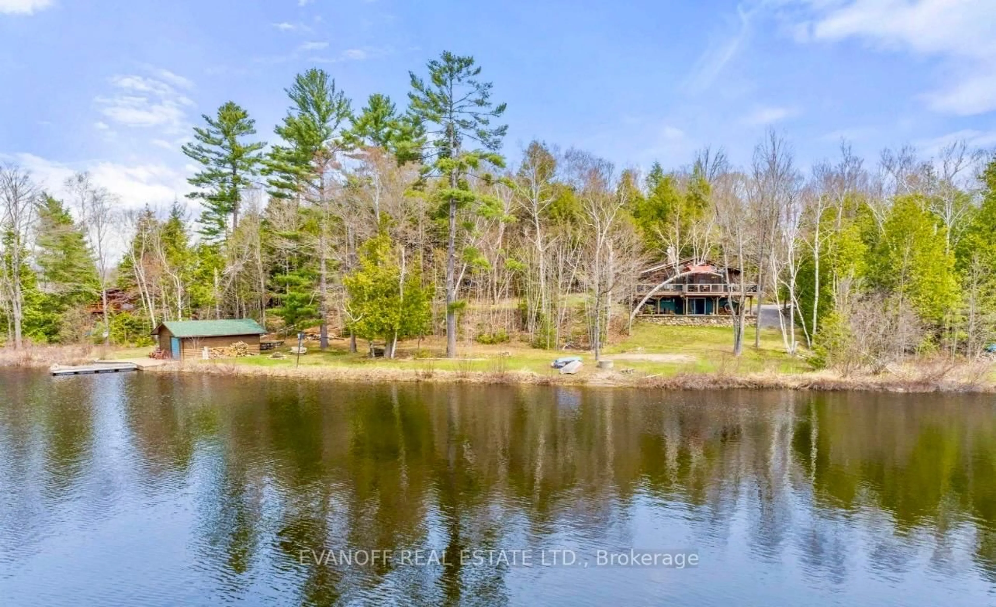 A pic from outside/outdoor area/front of a property/back of a property/a pic from drone, water/lake/river/ocean view for 27 Waite Crt, Hastings Ontario K0L 1W0
