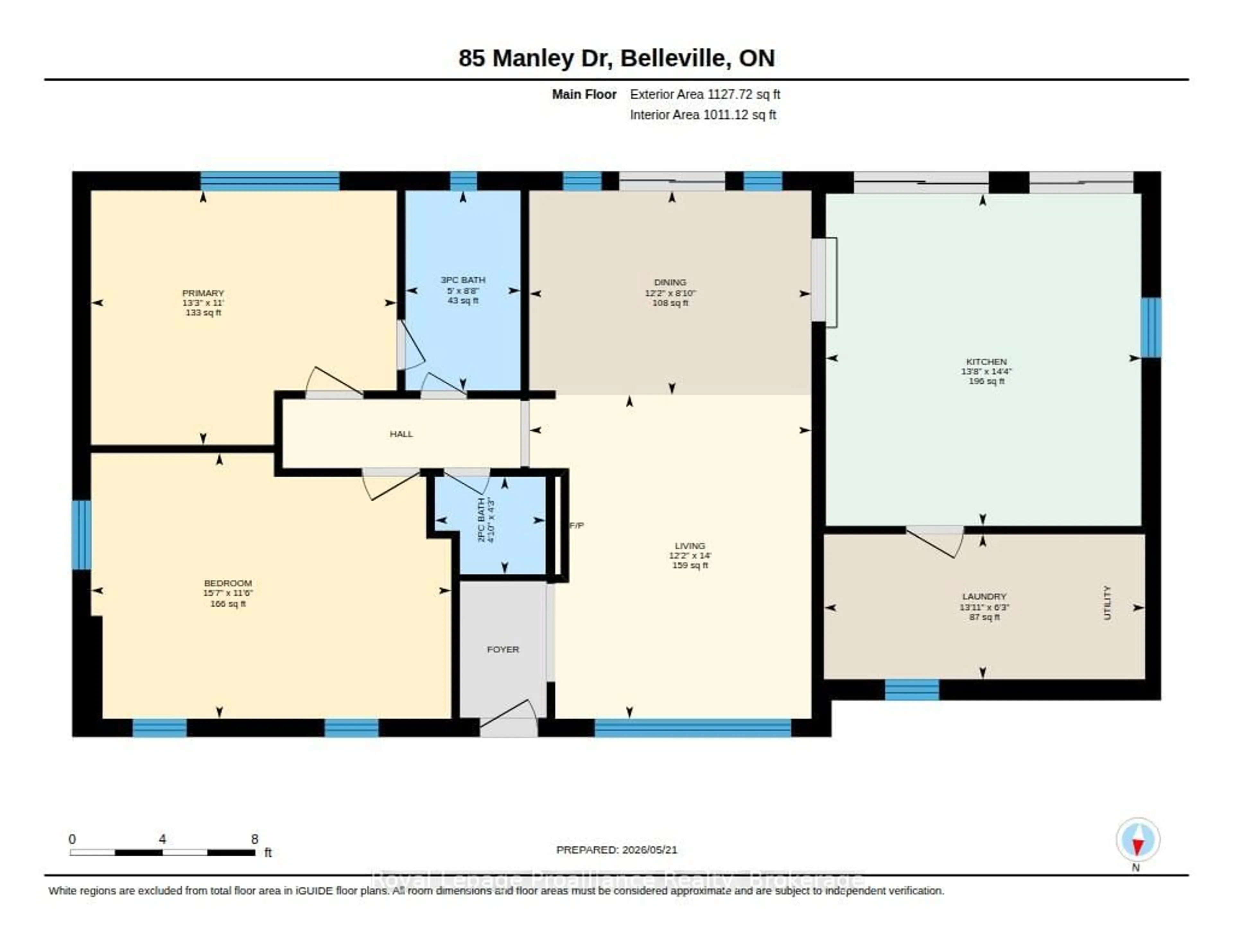 Floor plan for 85 Manley Dr, Belleville Ontario K8N 4Z4