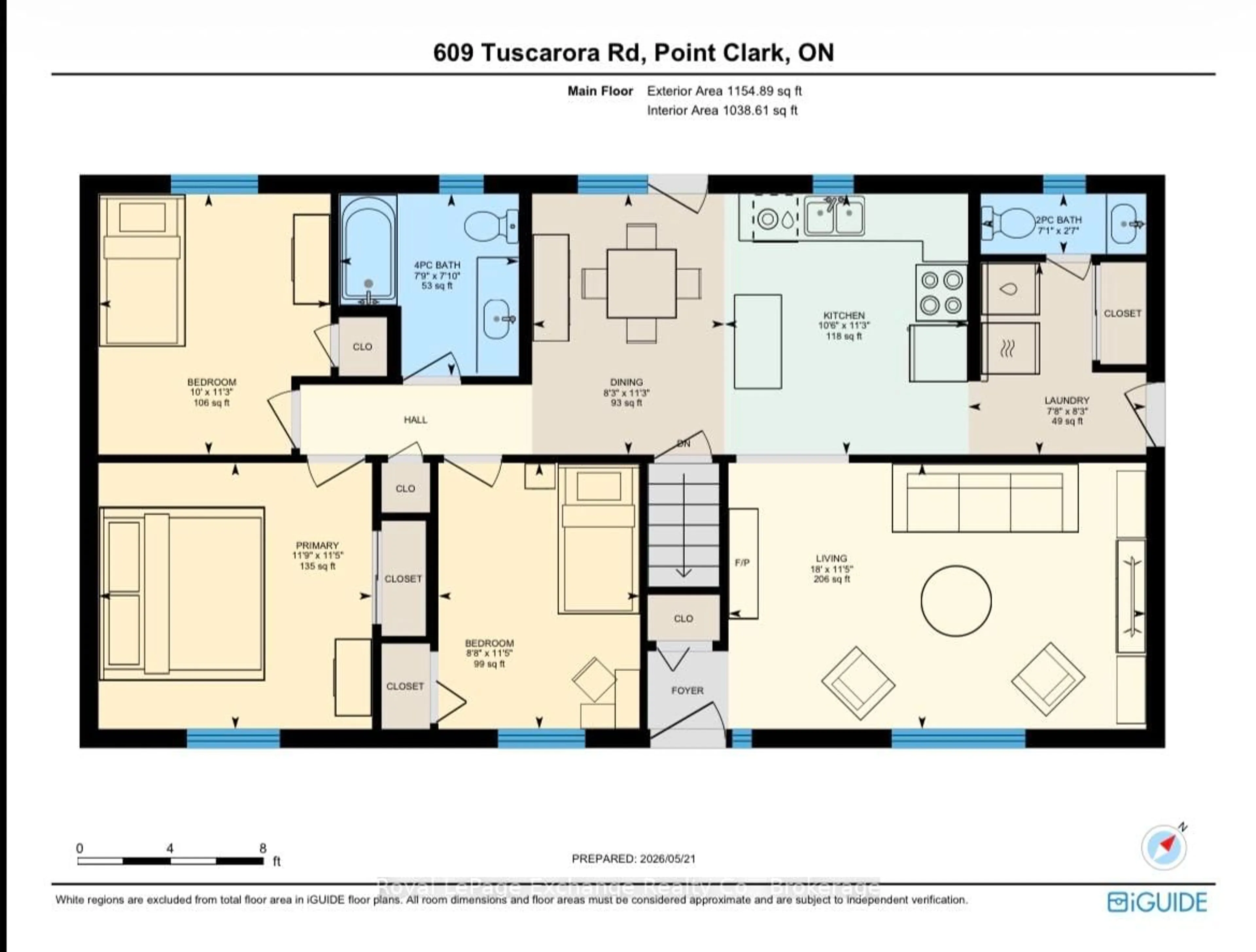 Floor plan for 609 Tuscarora Rd, Huron-Kinloss Ontario N2Z 2X3