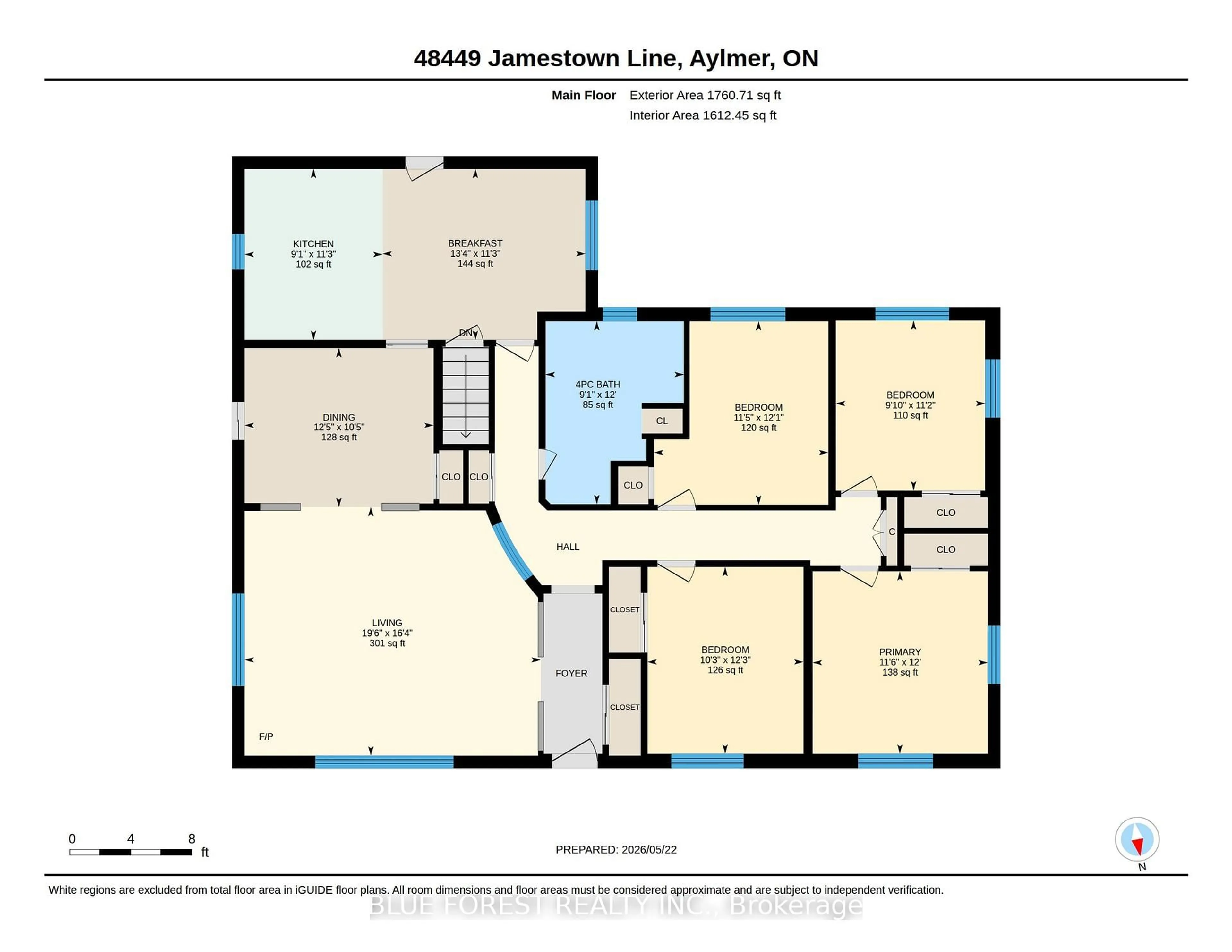 Floor plan for 48449 Jamestown Line, Malahide Ontario N5H 2R2