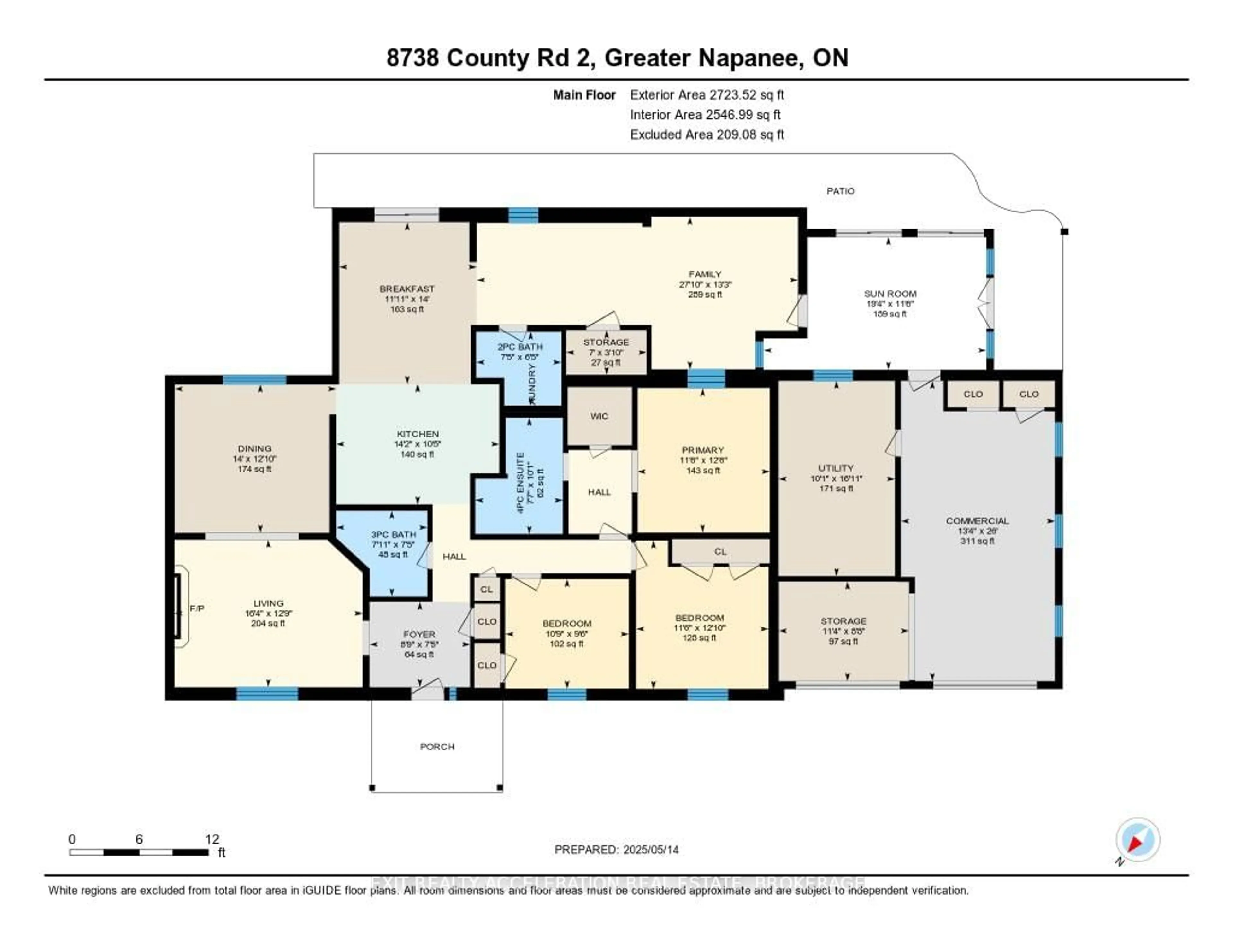 Floor plan for 8738 County Road 2, Greater Napanee Ontario K7R 3L1