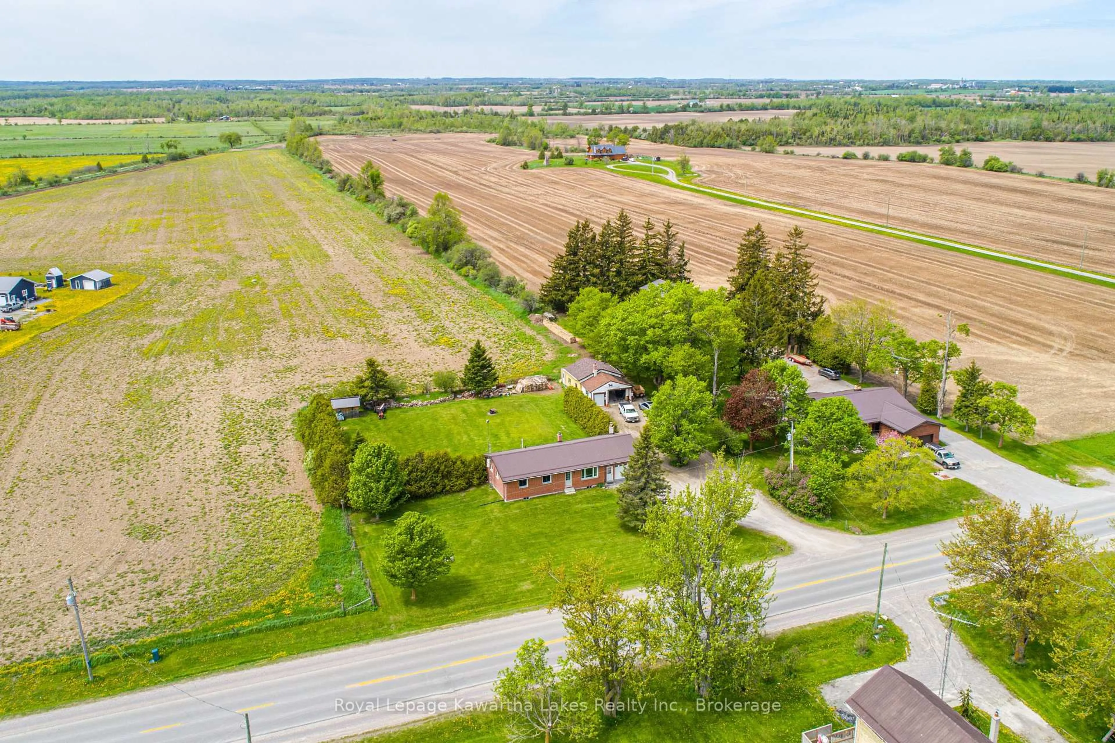 A pic from outside/outdoor area/front of a property/back of a property/a pic from drone, street for 1343 Elm Tree Rd, Kawartha Lakes Ontario K9V 4R2
