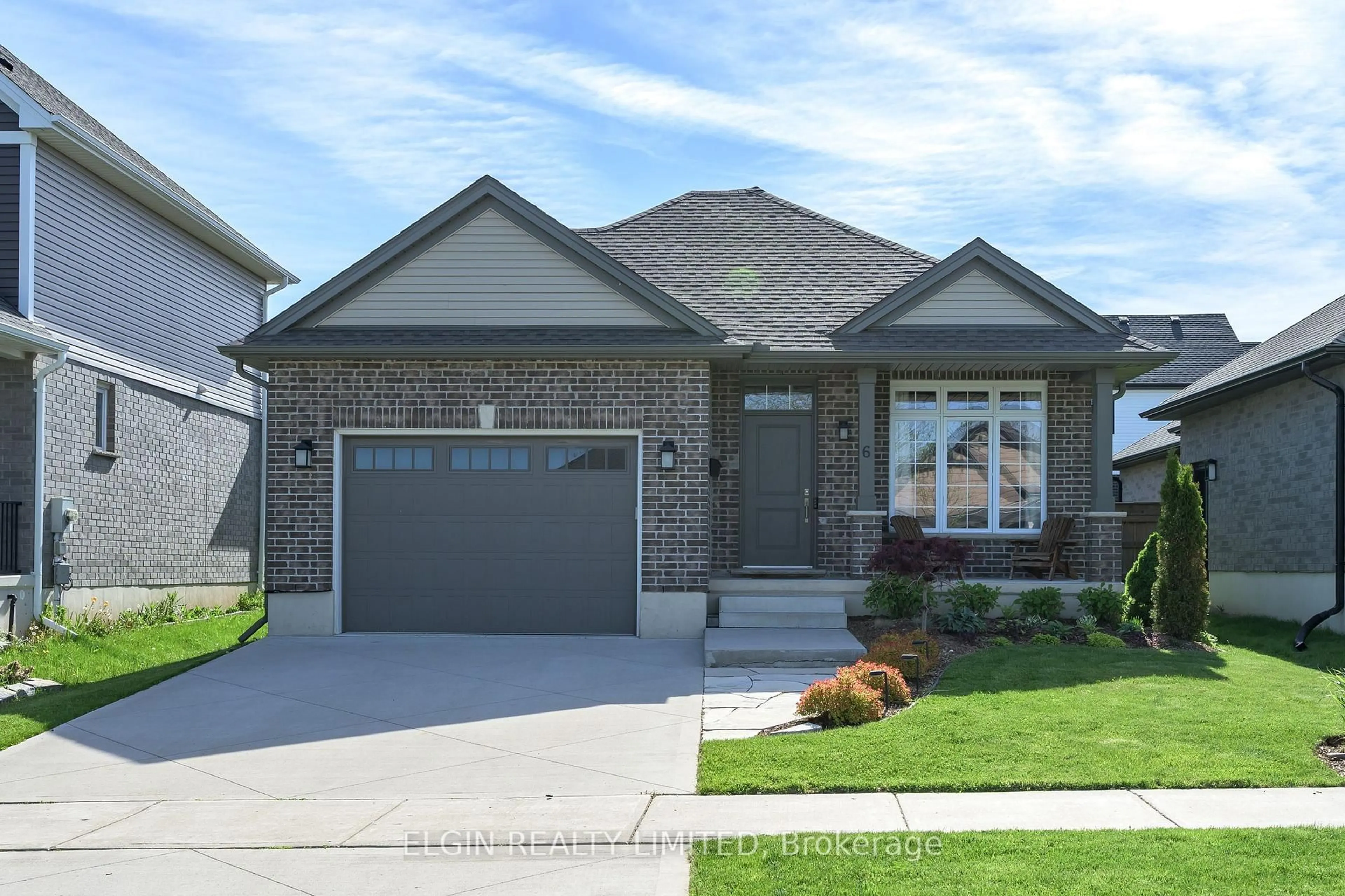 Home with brick exterior material, street for 6 Royal Dornoch Dr, St. Thomas Ontario N5R 0E8