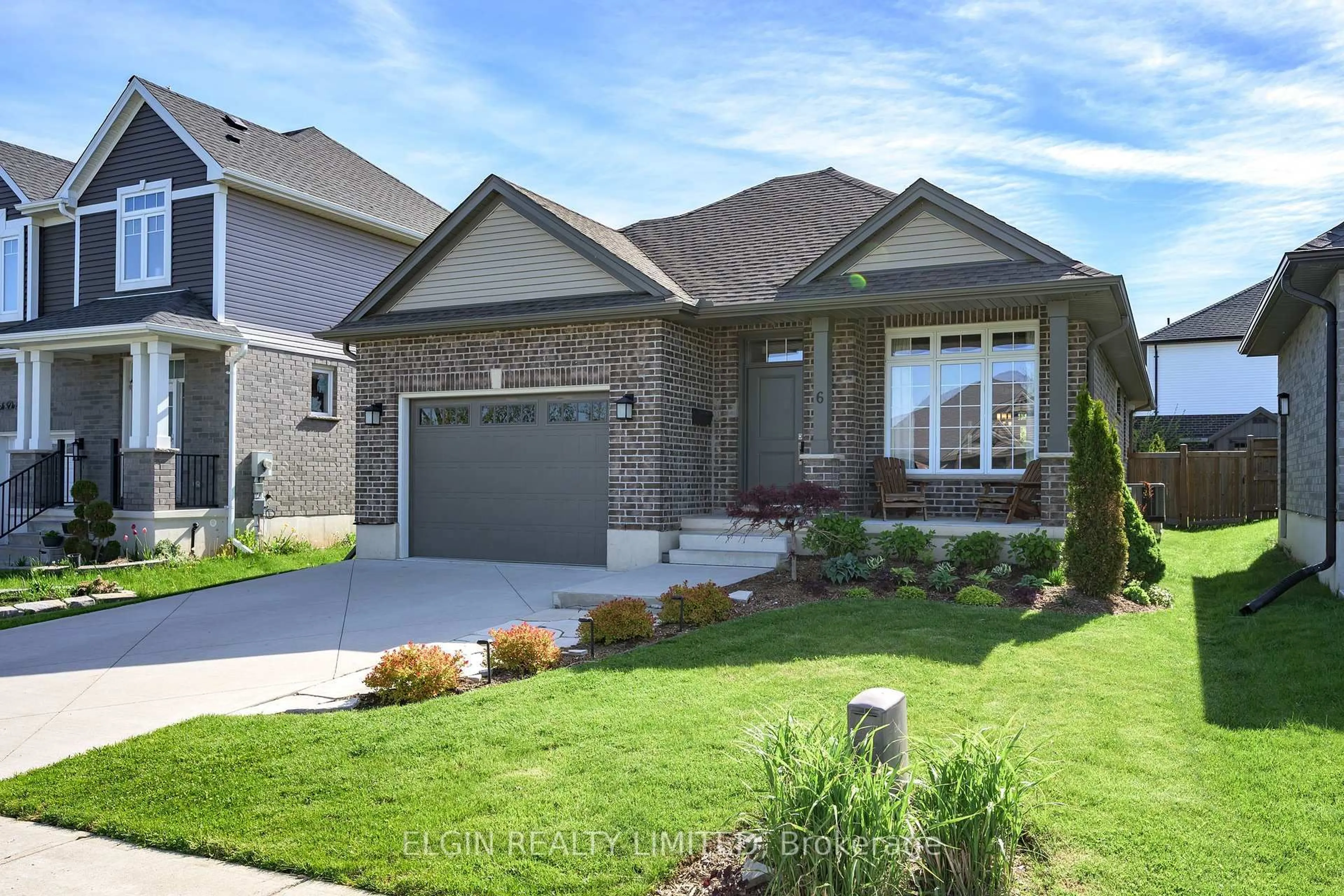 Home with brick exterior material, street for 6 Royal Dornoch Dr, St. Thomas Ontario N5R 0E8