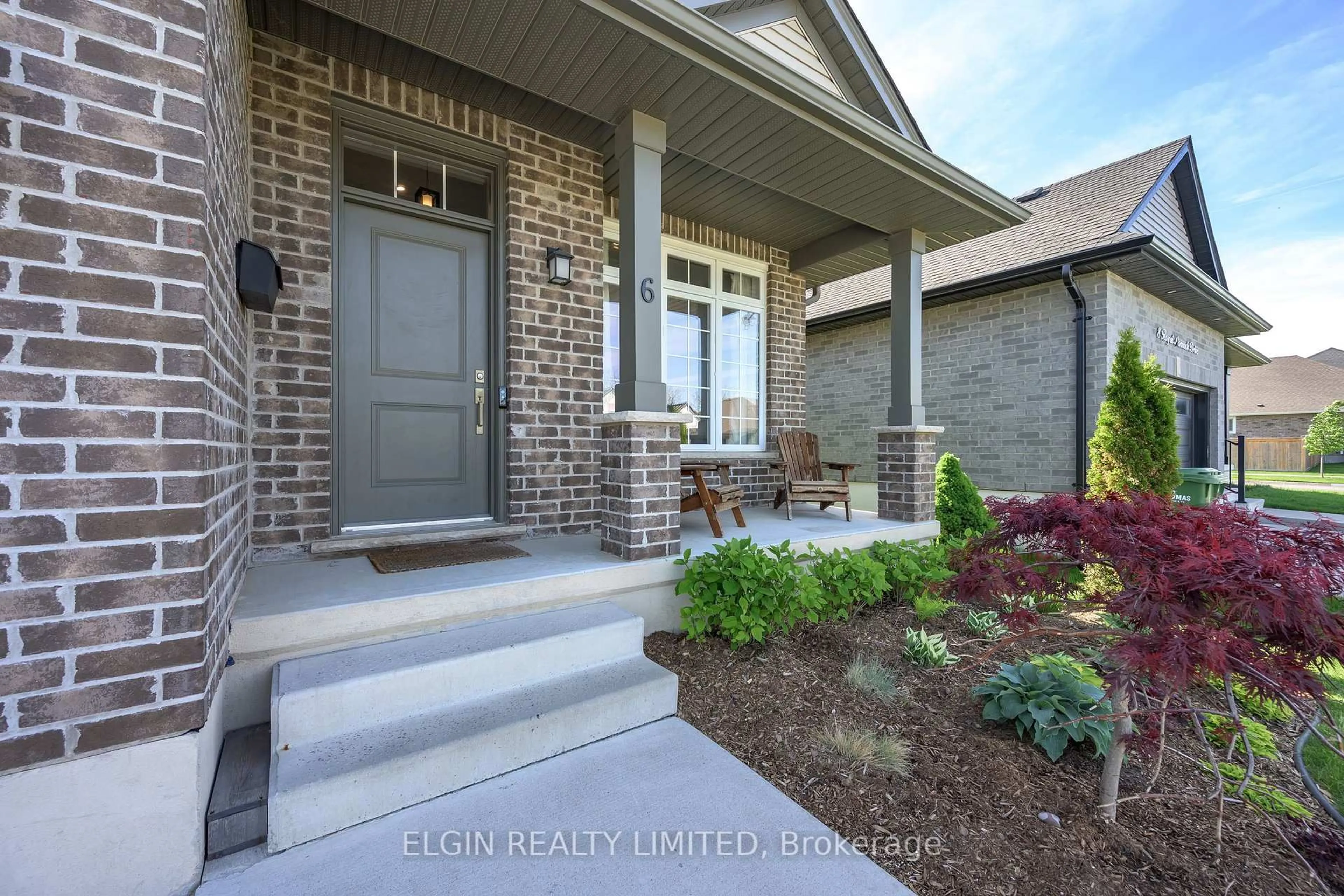 Home with brick exterior material, street for 6 Royal Dornoch Dr, St. Thomas Ontario N5R 0E8