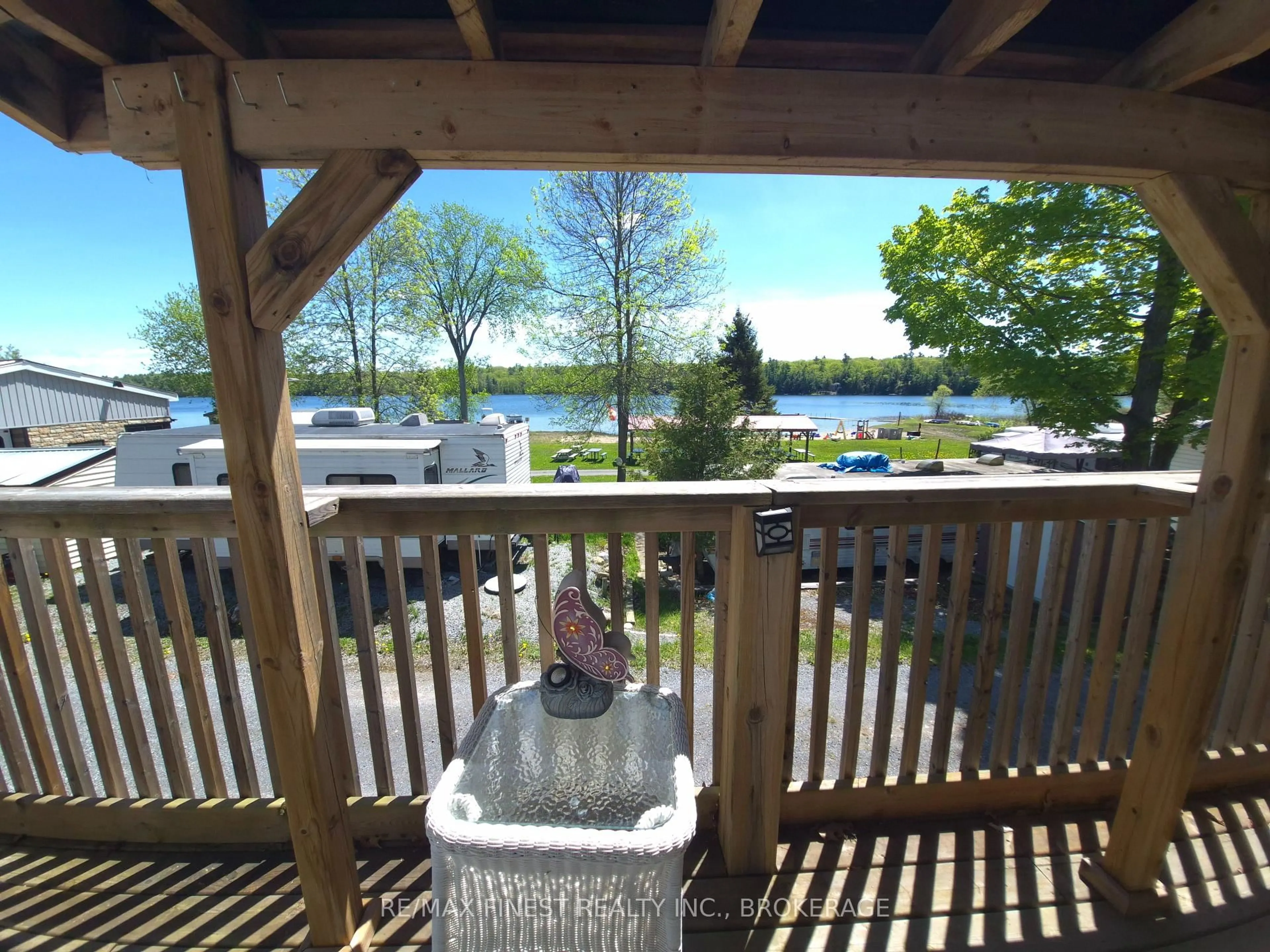 Patio, water/lake/river/ocean view for 9 Glenford Lane #36, Godfrey Ontario K0H 1T0