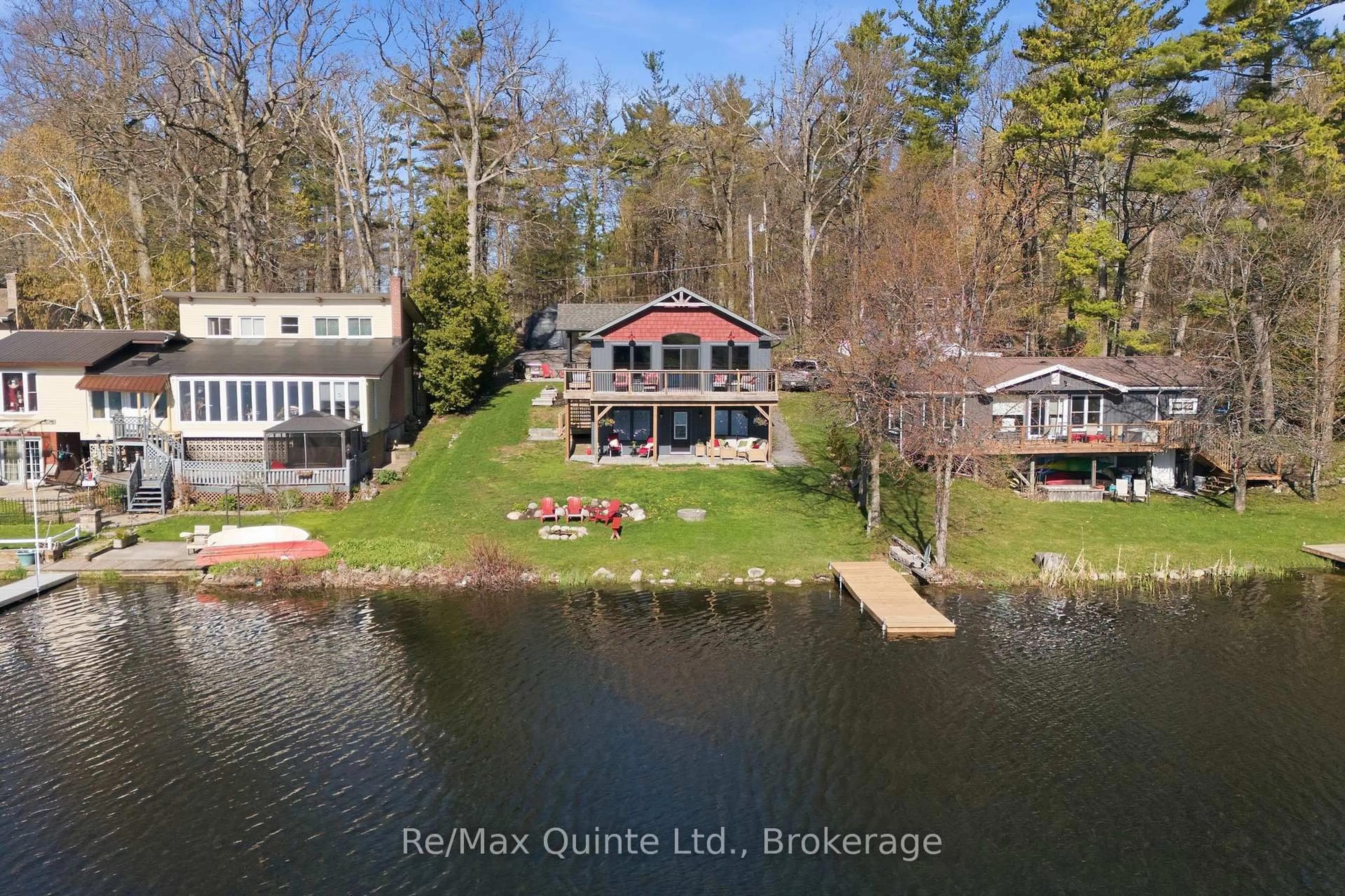 A pic from outside/outdoor area/front of a property/back of a property/a pic from drone, water/lake/river/ocean view for 75 John Meyers Rd, Stirling Ontario K0K 3E0