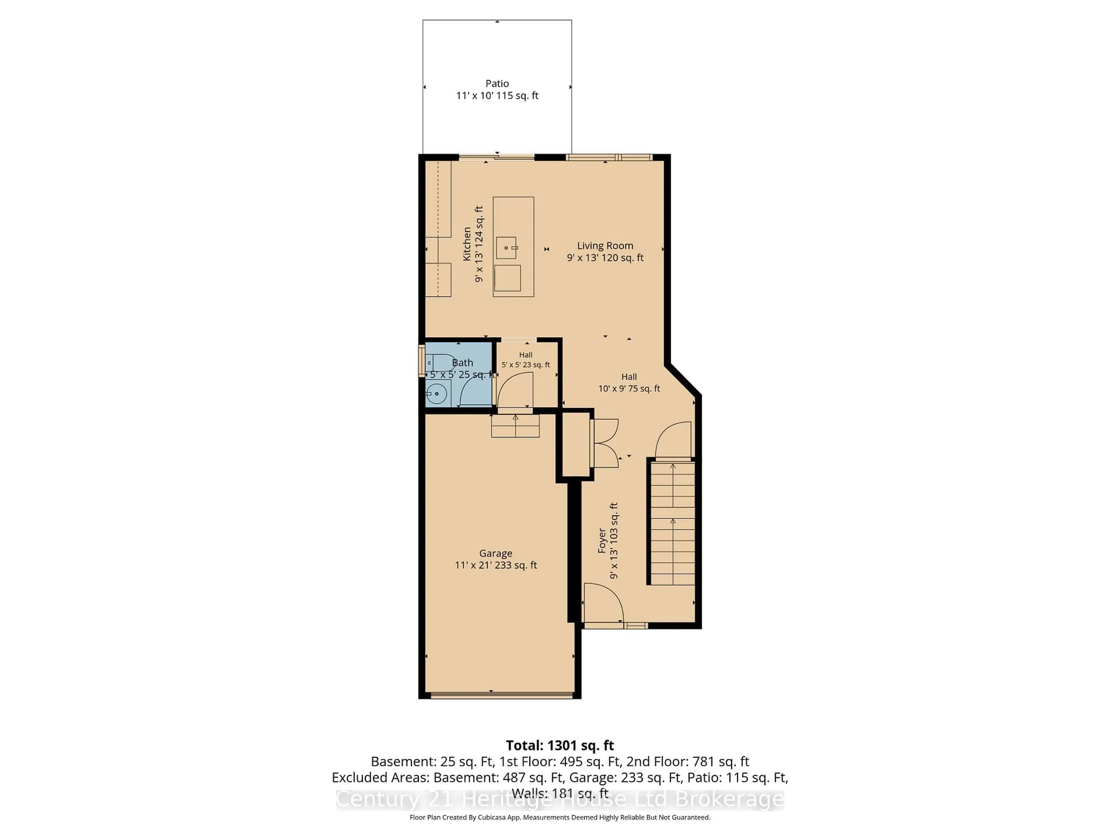 Floor plan for 58 Park Row, Woodstock Ontario N4S 1V8