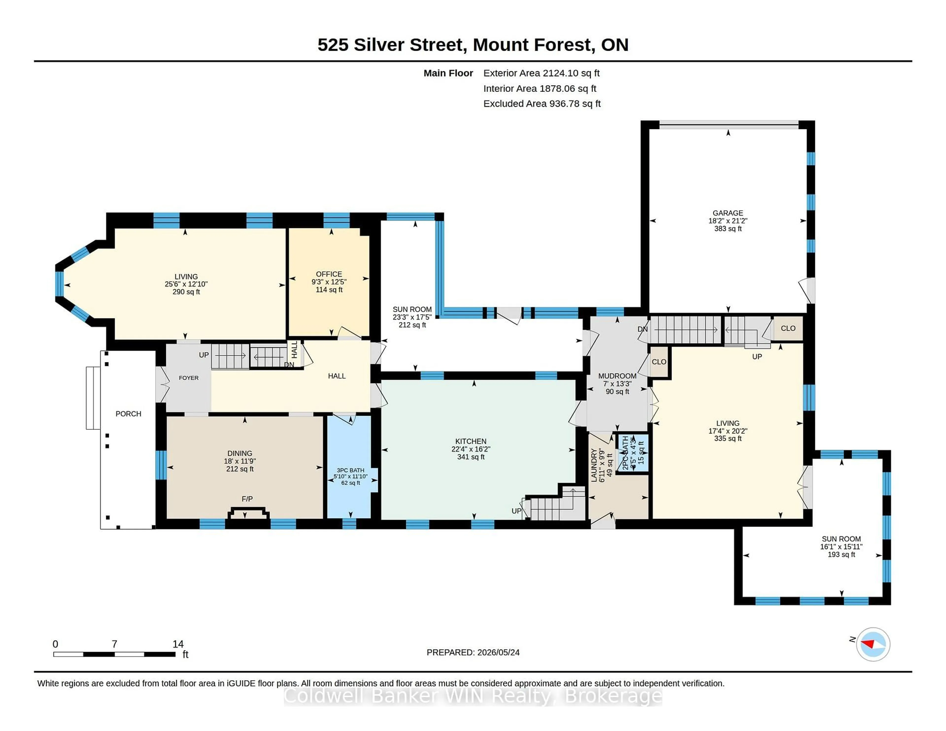 Floor plan for 525 Silver St, Wellington North Ontario N0G 2L0