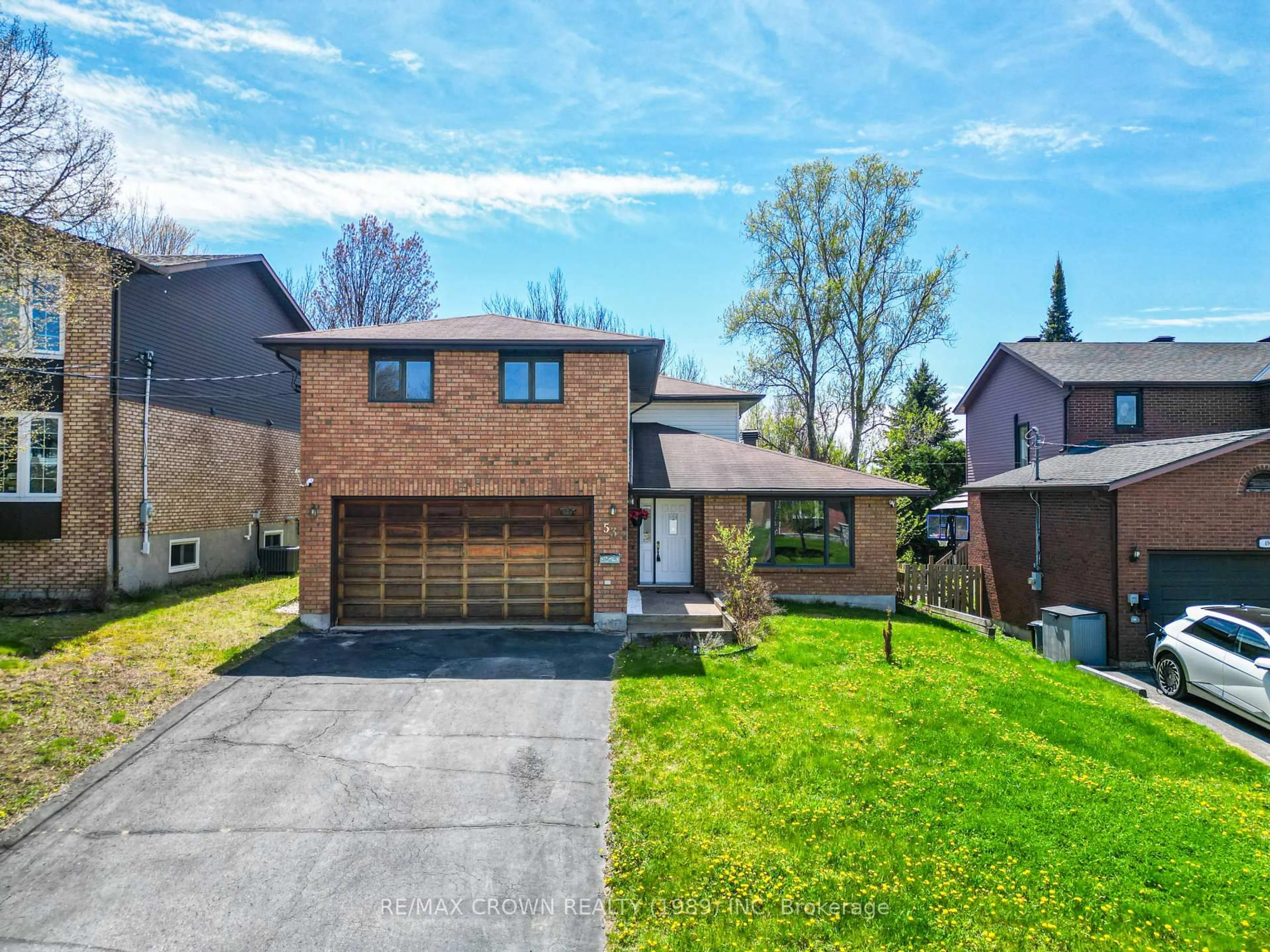 Home with brick exterior material, street for 53 Sable Cres, North Bay Ontario P1A 3X6