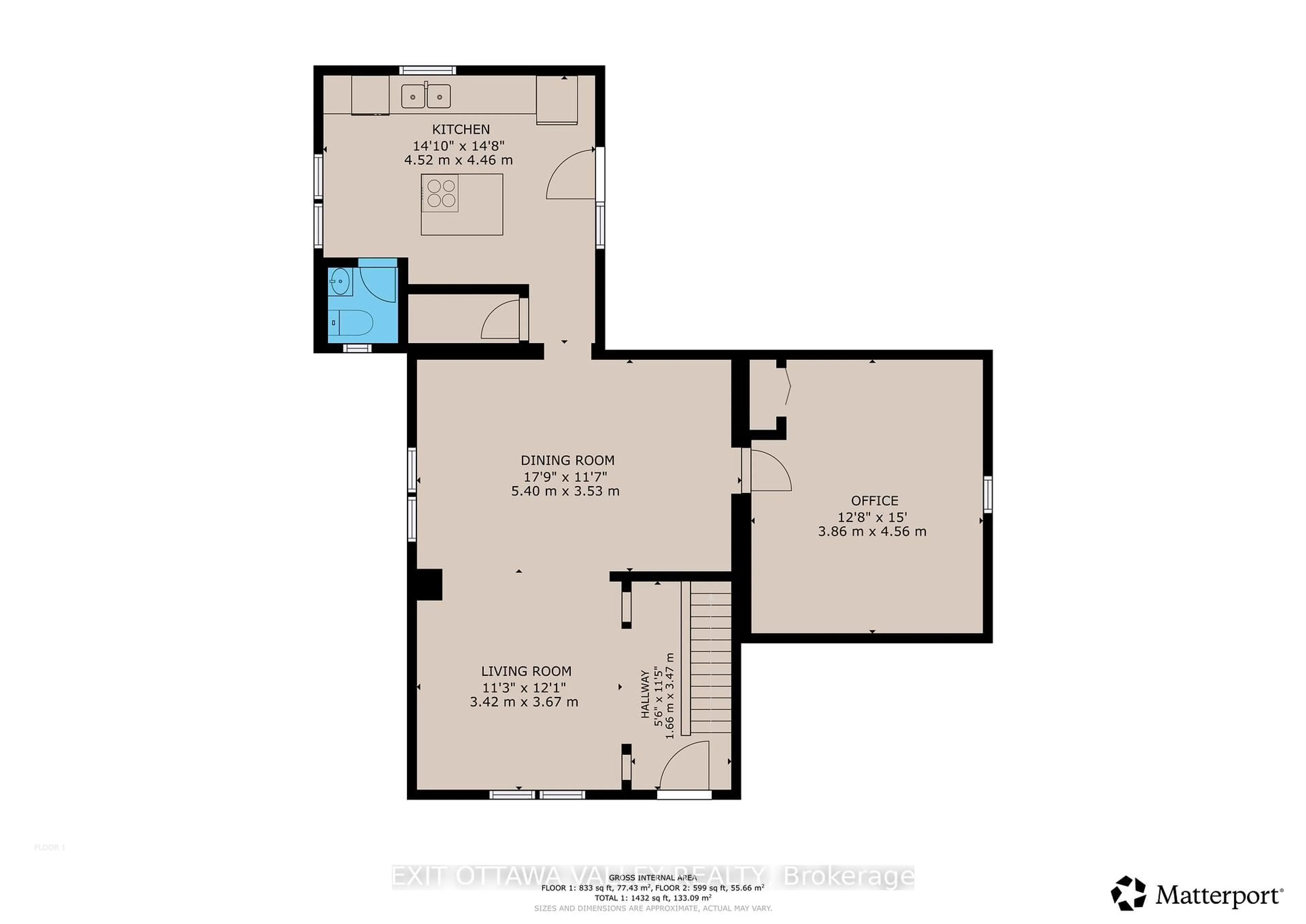 Floor plan for 1782 Beachburg Rd, Beachburg Ontario K0J 1C0