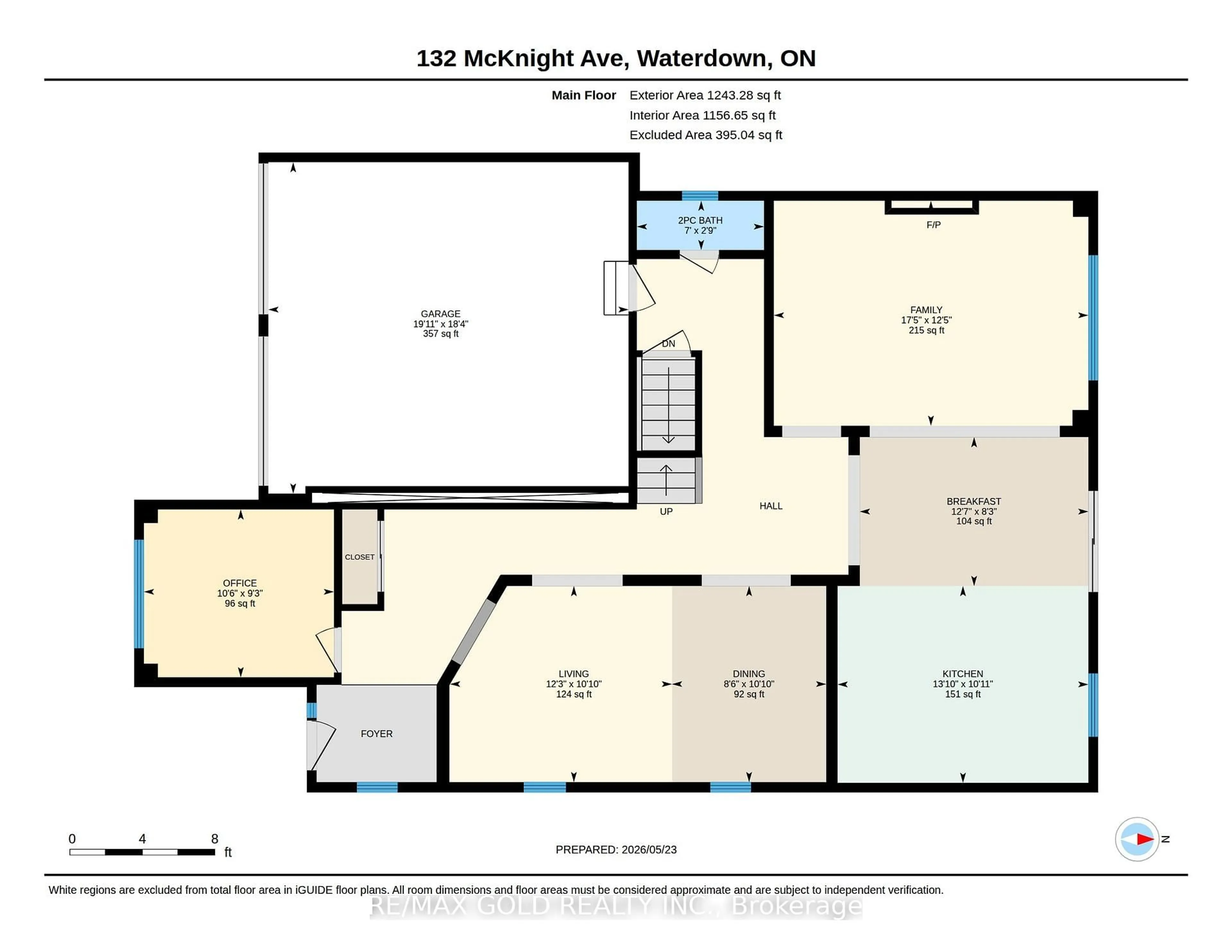 Floor plan for 132 Mcknight Ave, Hamilton Ontario L0R 2H7