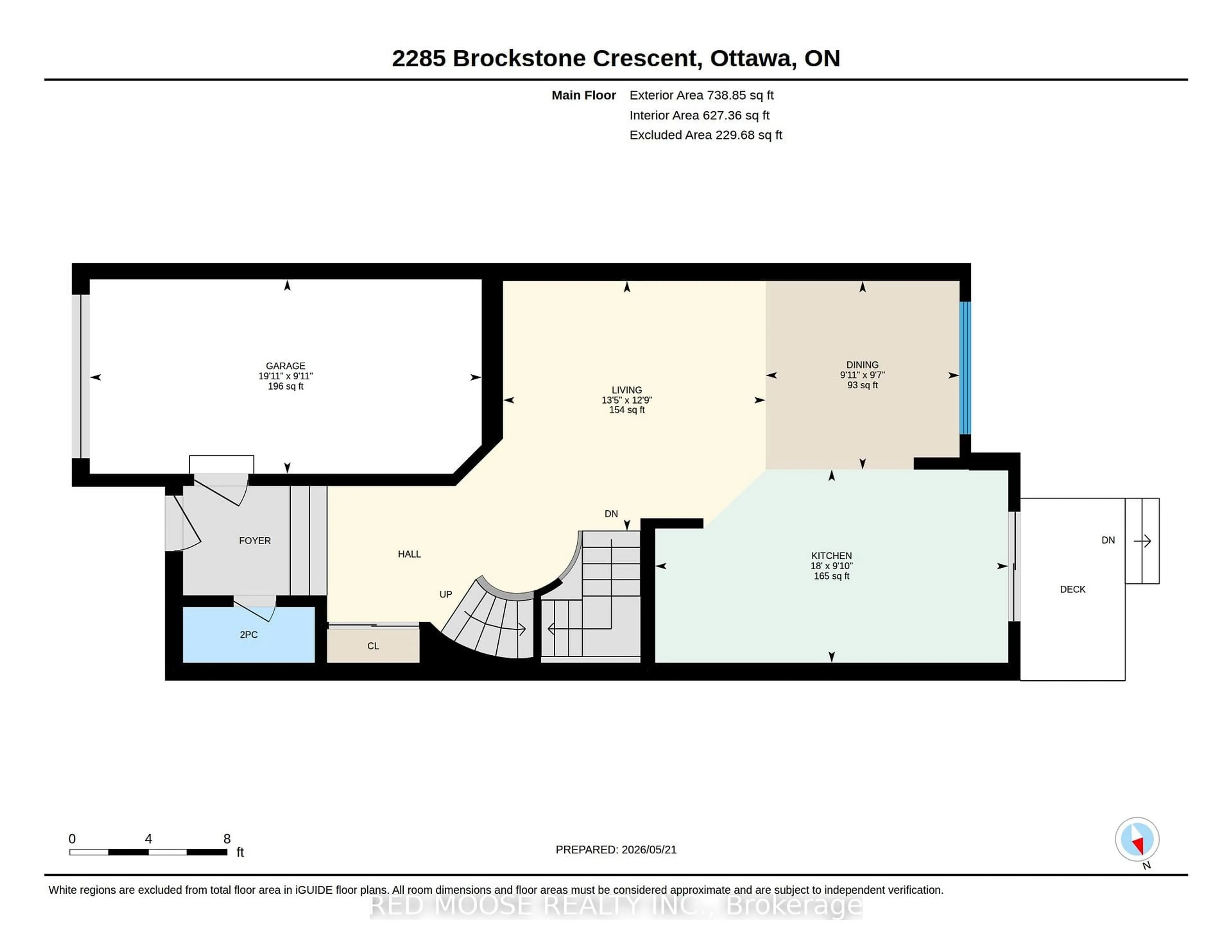 Floor plan for 2285 Brockstone Cres, Ottawa Ontario K4A 4V3