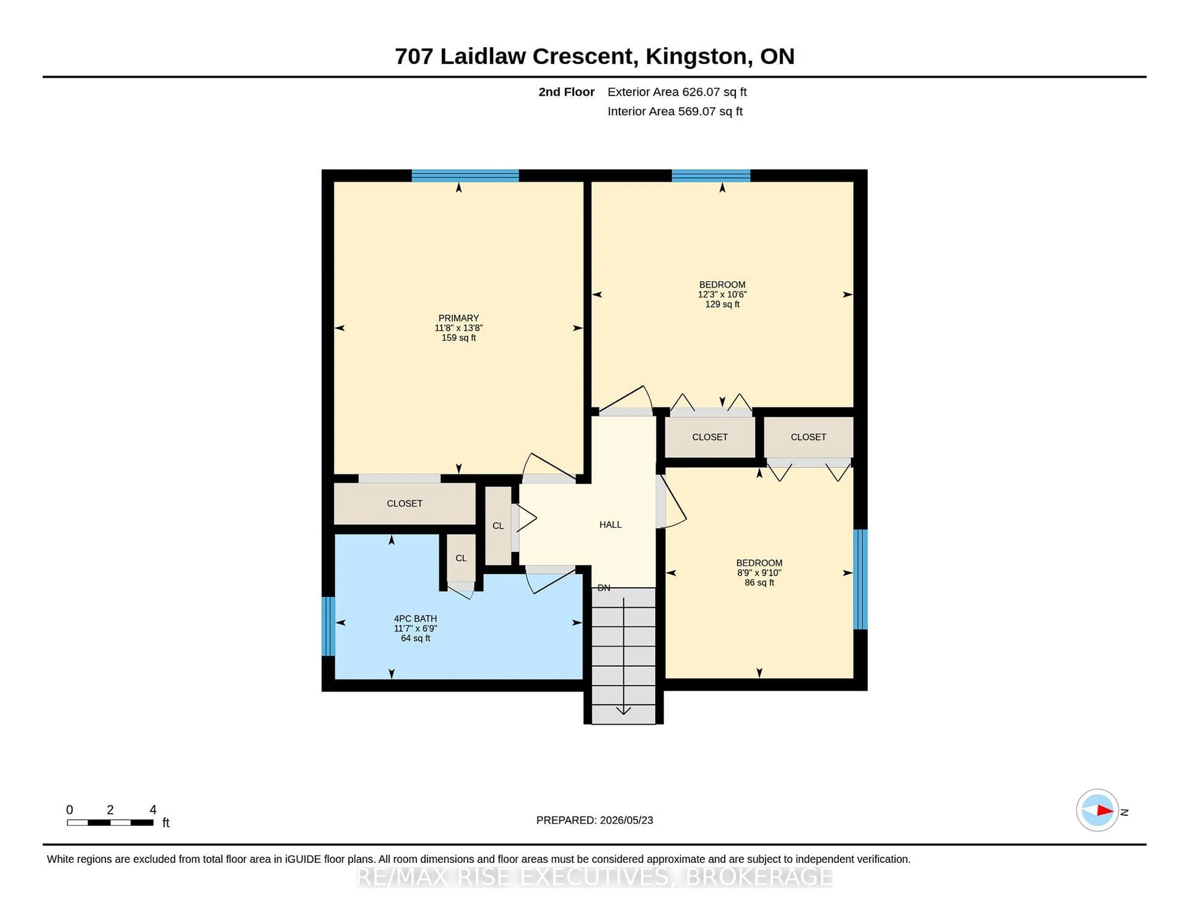 Floor plan for 707 Laidlaw Cres, Kingston Ontario K7M 5M3